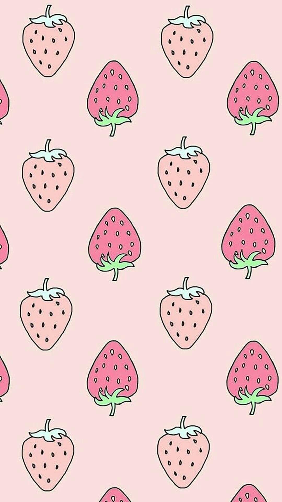 42 Kawaii Strawberry Wallpaper  WallpaperSafari