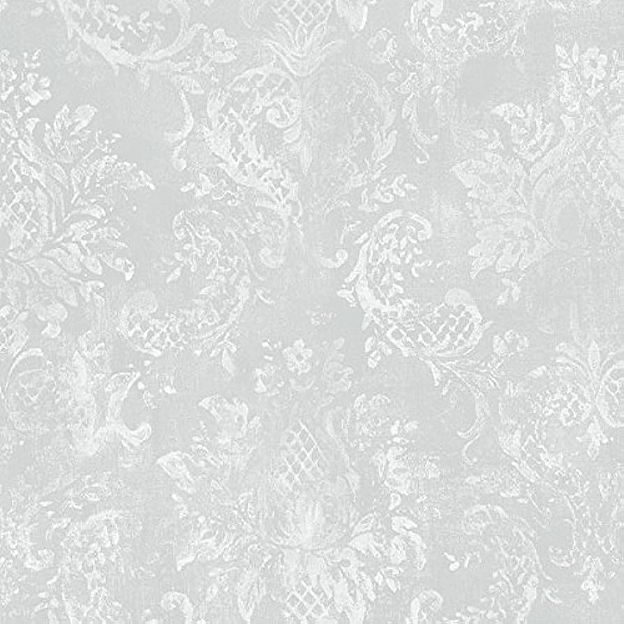 894x894 Norwall SD36101 Canvas Damask Prepasted Wallpaper, Multicolor
