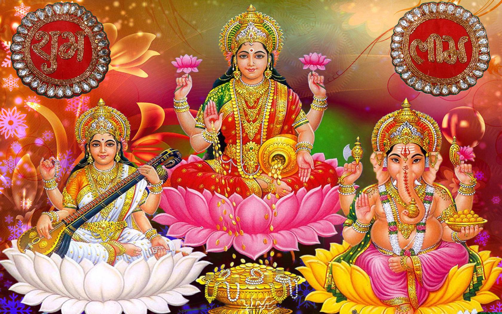 1680x1050 Laxmi Ganesh Wallpaper Beautiful Image Free Download 1920x1200 :