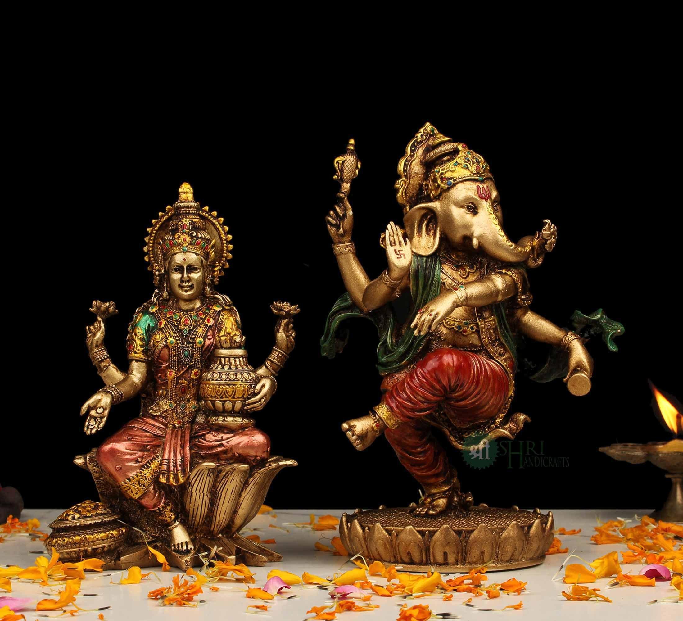 2200x2000 Lakshmi Ganesh Statue Ganesha for Altar Goddess Laxmi God of