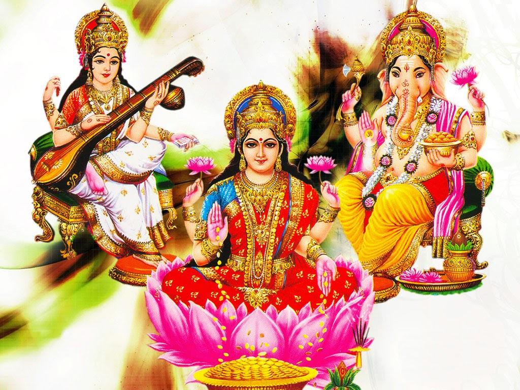 1024x768 Goddess Maha Lakshmi with God Ganesha Image. Hindu God Image.blogspot.in