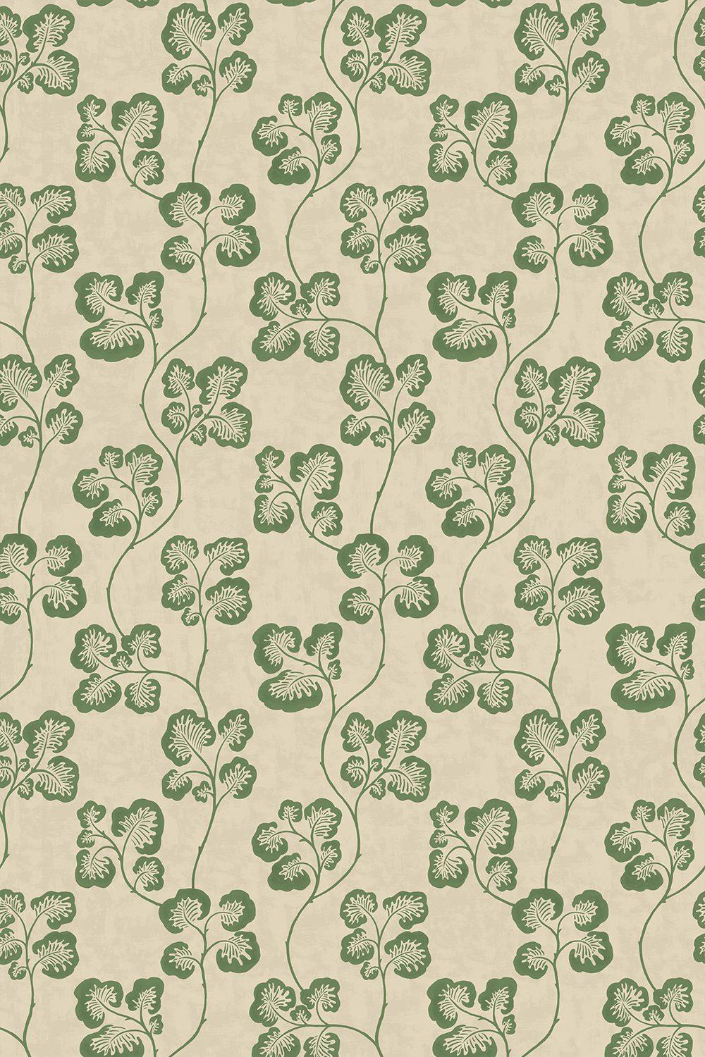 1000x1500 Cabbage Check Wallpaper. Brookes Green and Edge Sand