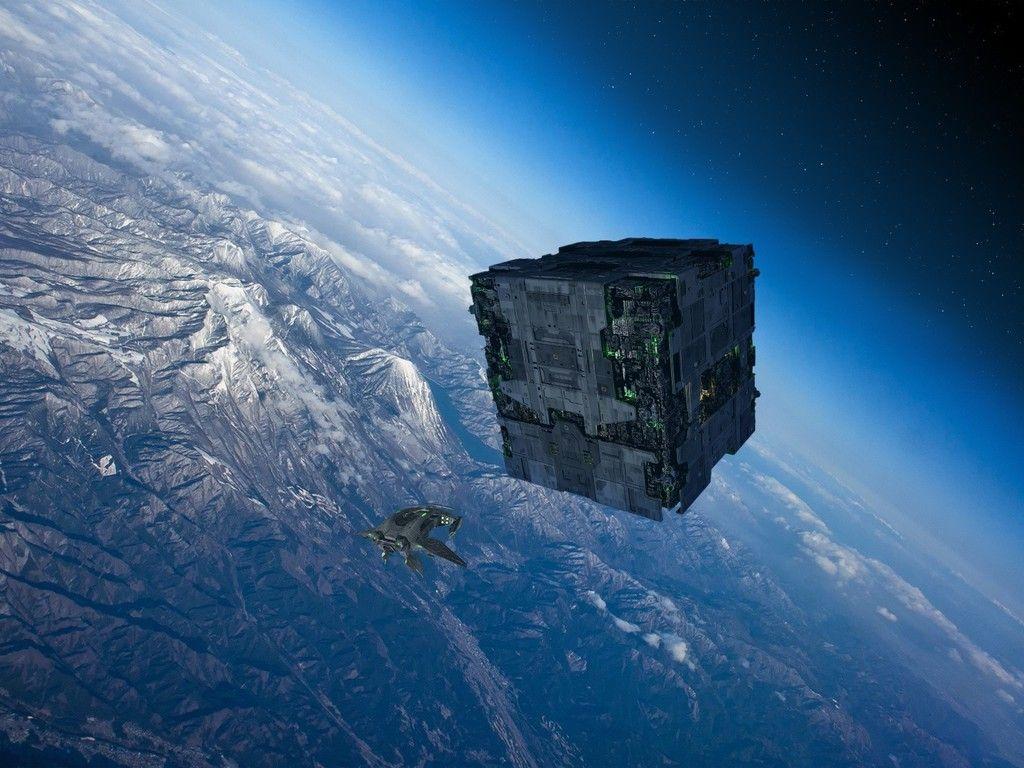 1024x768 Borg star trek outer space science fiction wallpaper. AllWallpaper