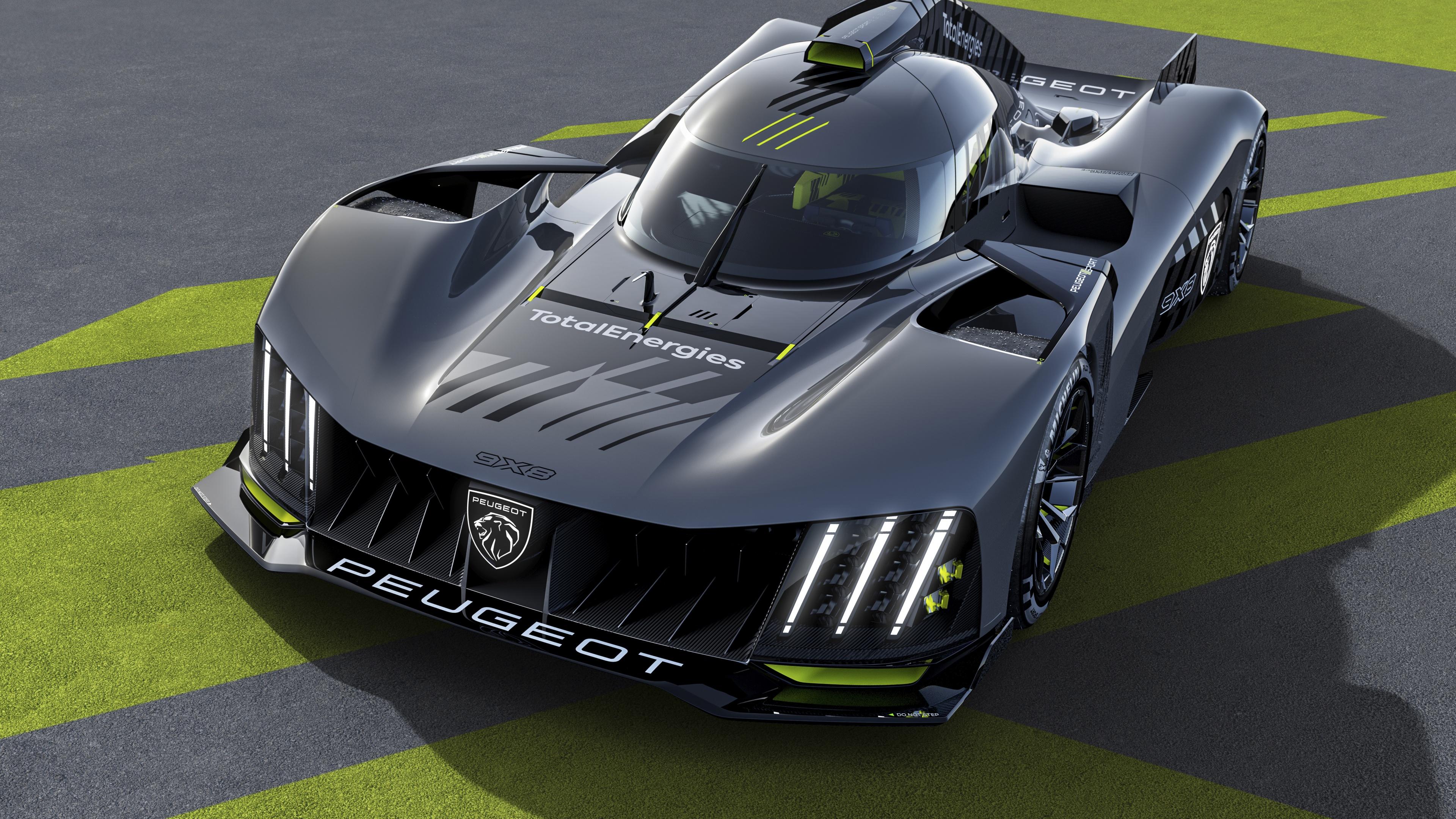 3840x2160 Peugeot 9X8 Wallpaper 4K, Hypercars, 5K, Cars
