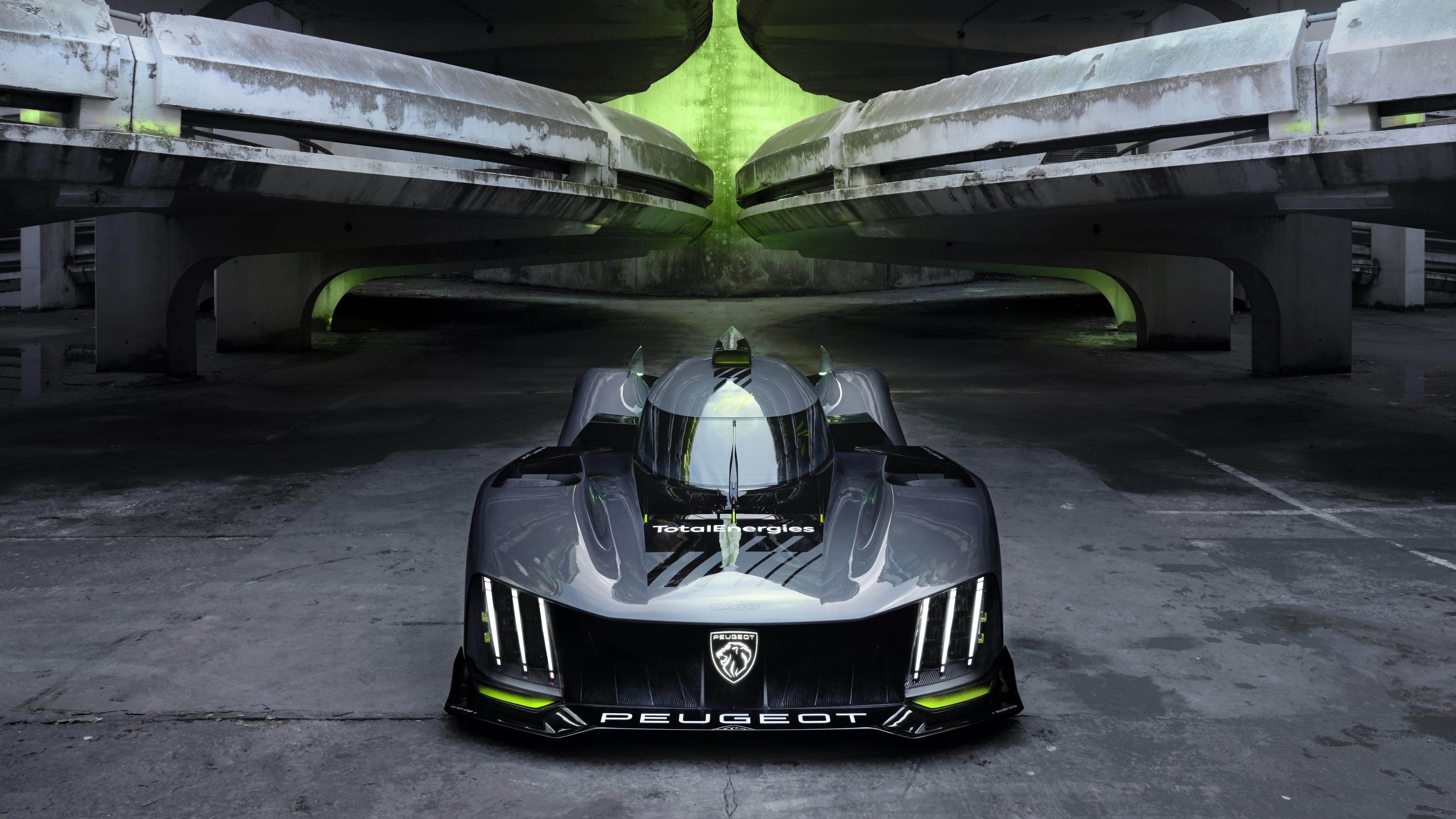 3840x2160 Peugeot 9X8 Wallpaper 4K, Le Mans Sports cars, Cars
