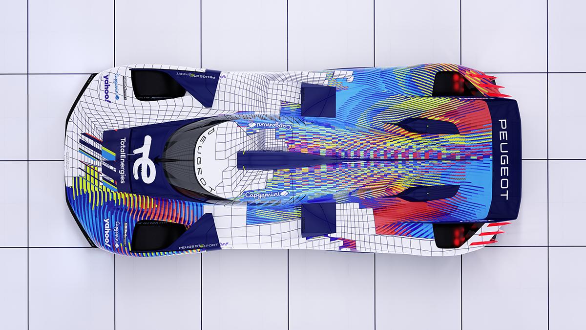 1200x675 Art Car Livery For The Peugeot TotalEnergies 9X8h