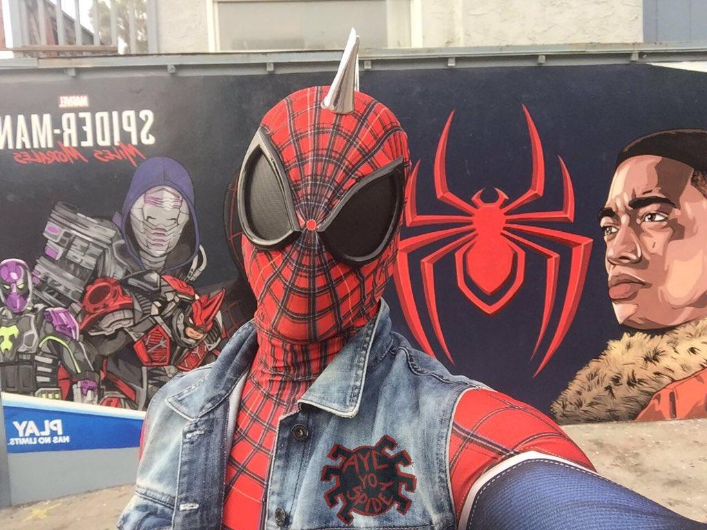 1024x768 Spider Punk(Hobie Brown In Real Life) To And For Getting Me Hip To This Going Down At Venice Beach CA! I Stopped Through On Halloween To See This