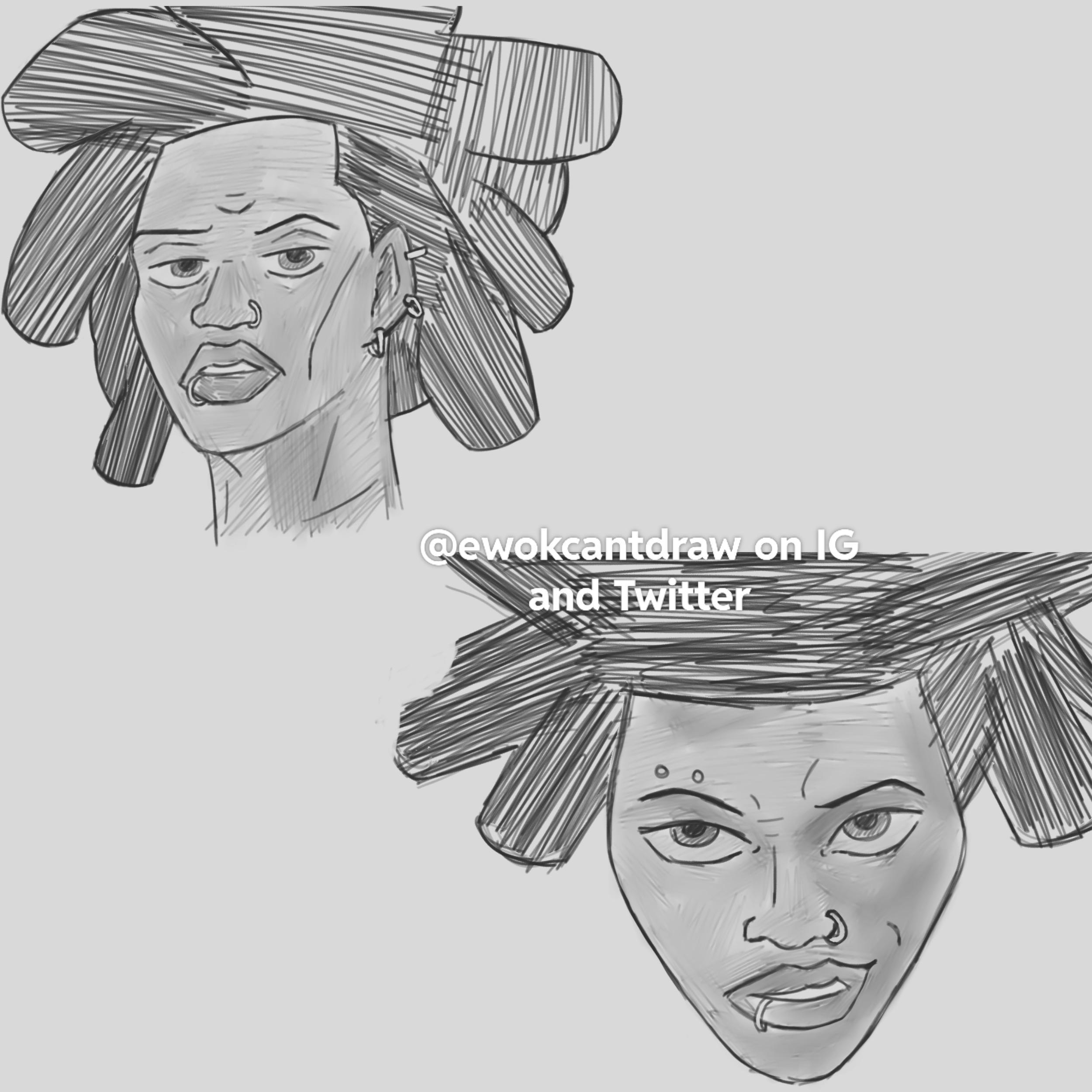 2500x2500 Hobie Brown sketches by me [OC]