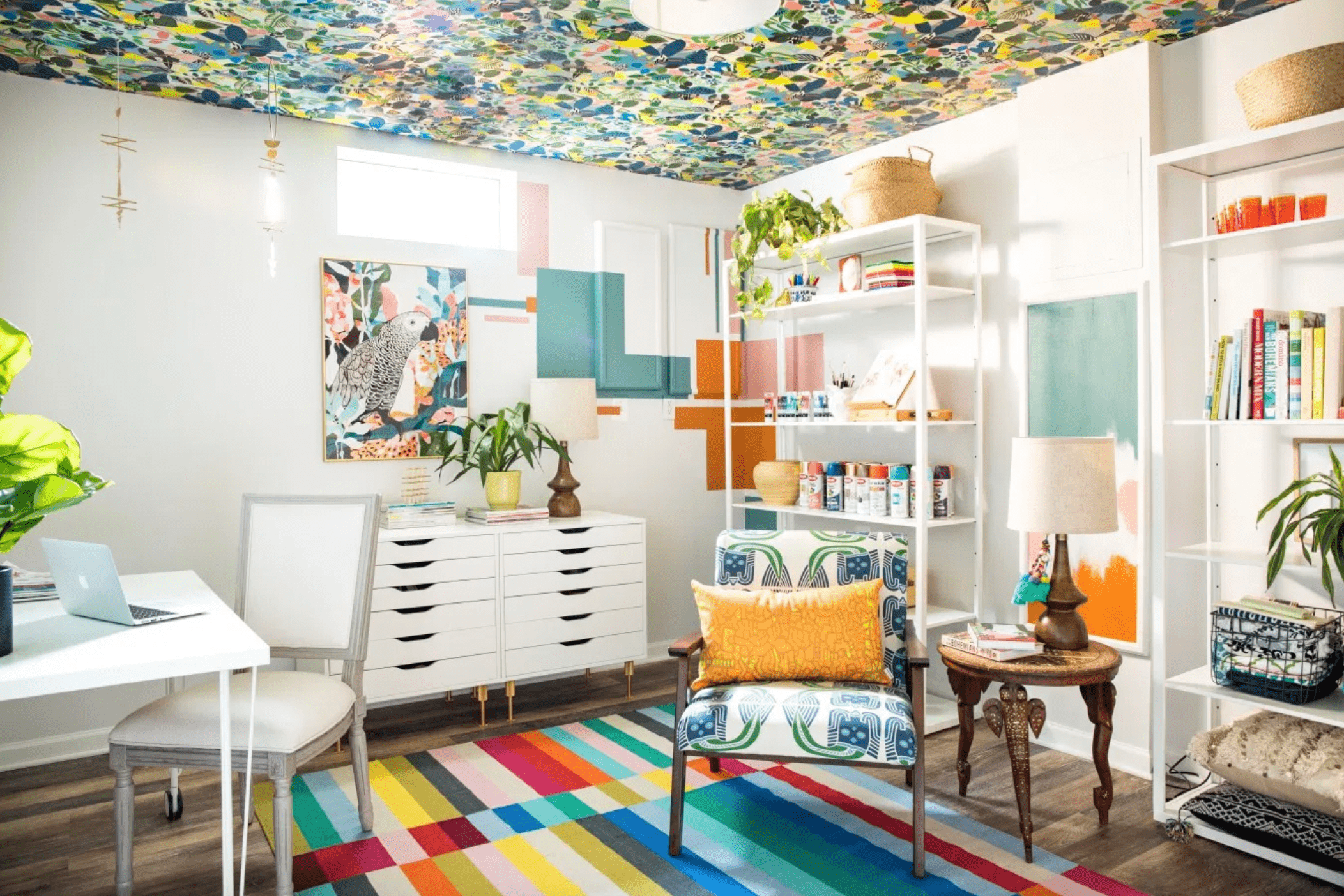 2104x1404 Wallpapered Ceiling With Wallpapered Ceilings