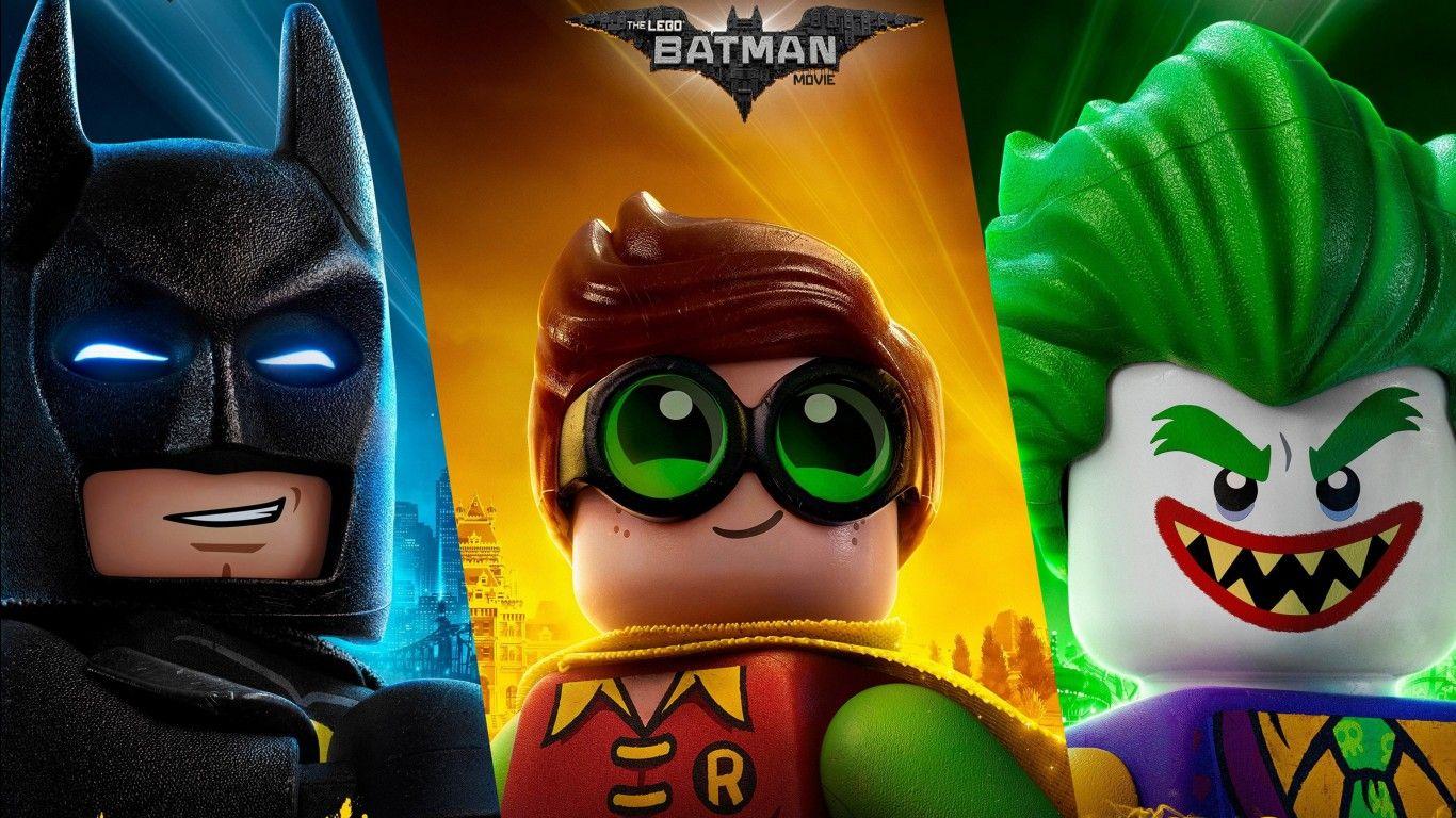 1366x768 The Lego Batman Joker Robin 4K Wallpaper