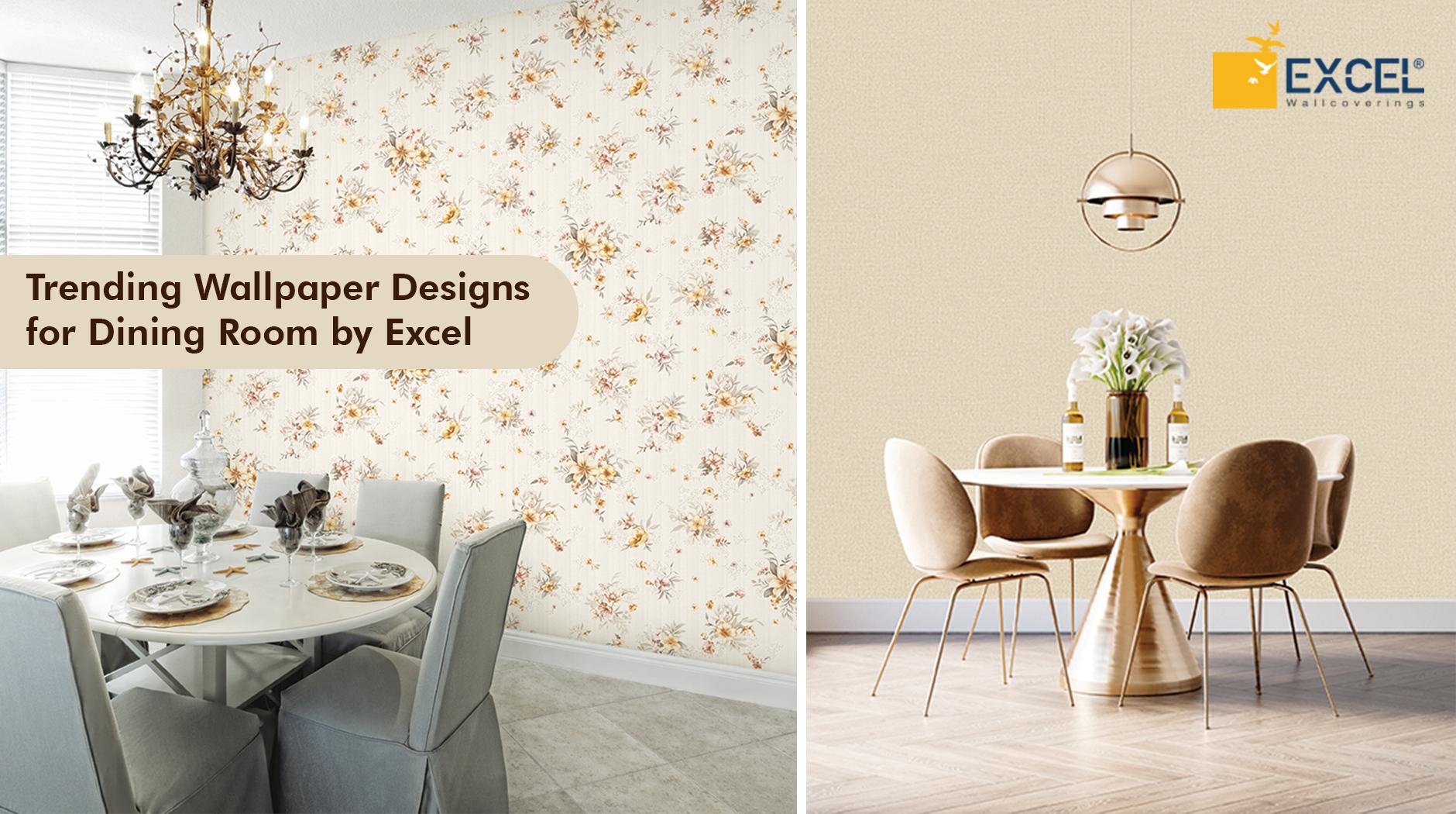1880x1050 Trending Wallpaper Designs for Dining Room