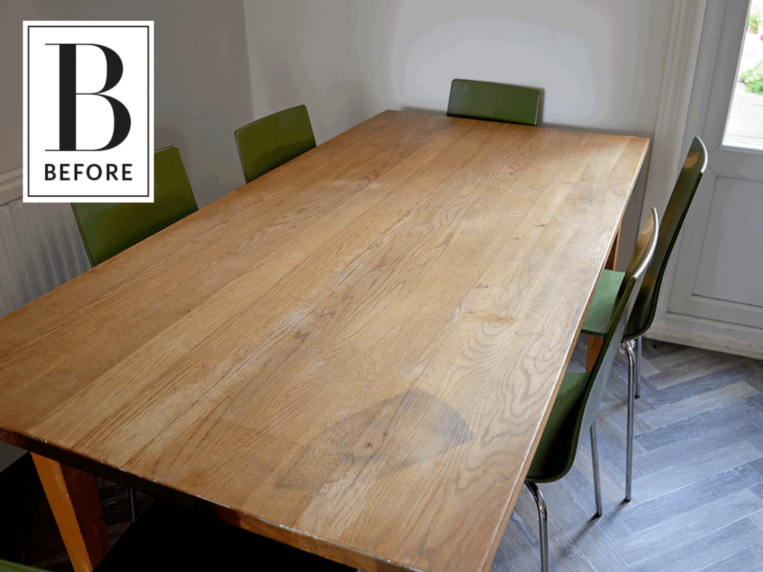 1500x1125 Before & After: Wallpaper Transforms a Tired Table