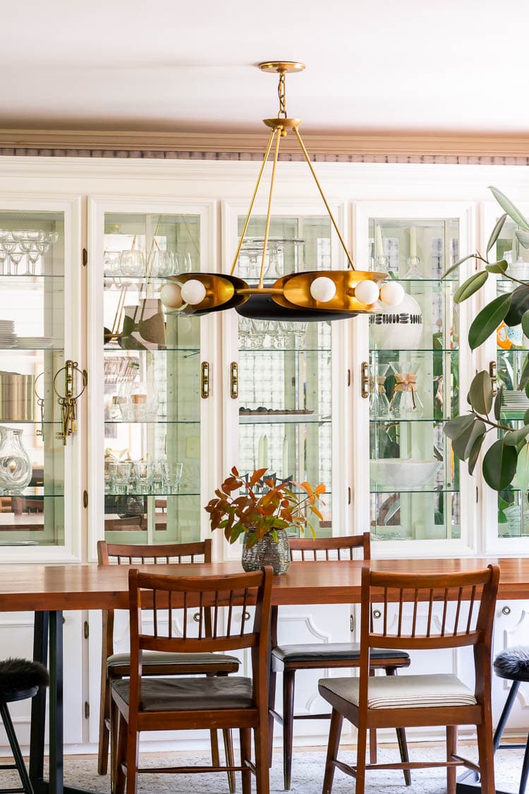 750x1124 Our Modern Formal Dining Room With Wallpaper, Built Ins And More!