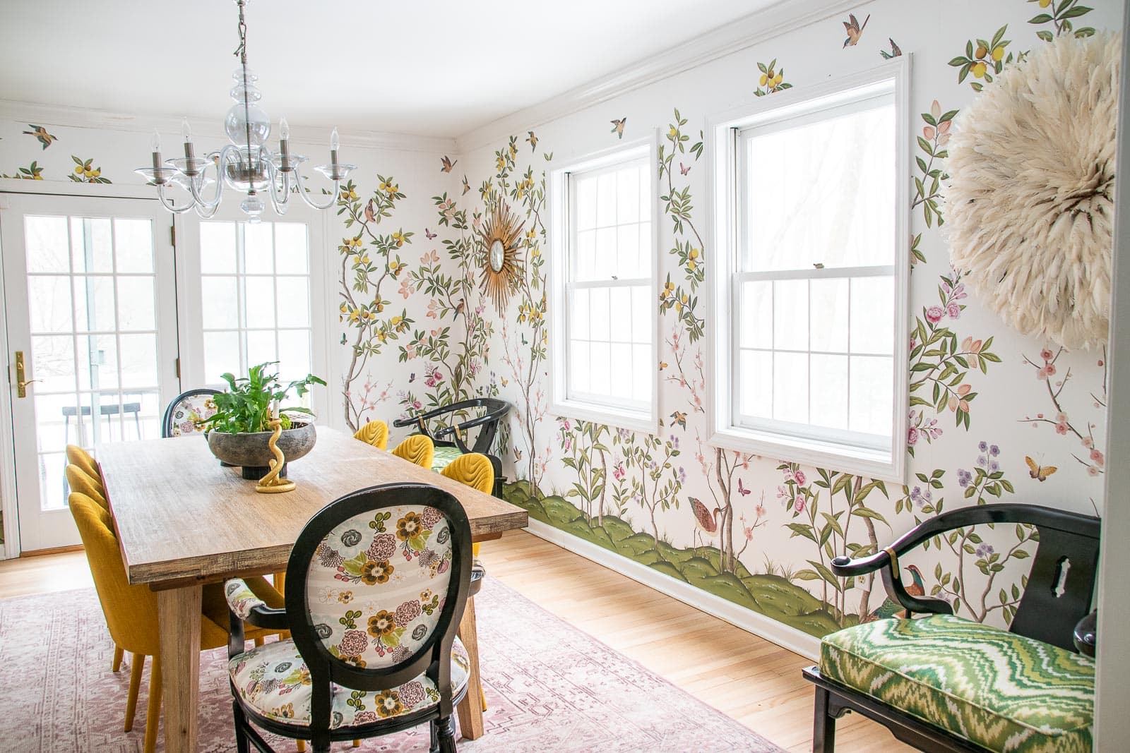 1600x1067 Hanging Chinoiserie Wallpaper in Our Dining Room Charlotte's House
