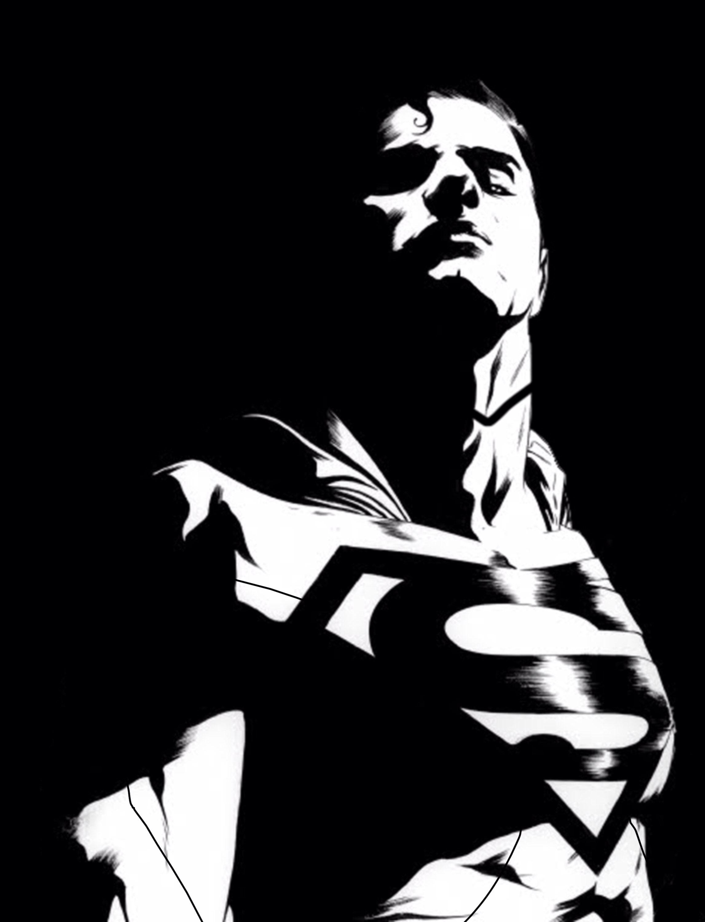 2295x3000 Black and White Superman. Comics. Comic, Hero