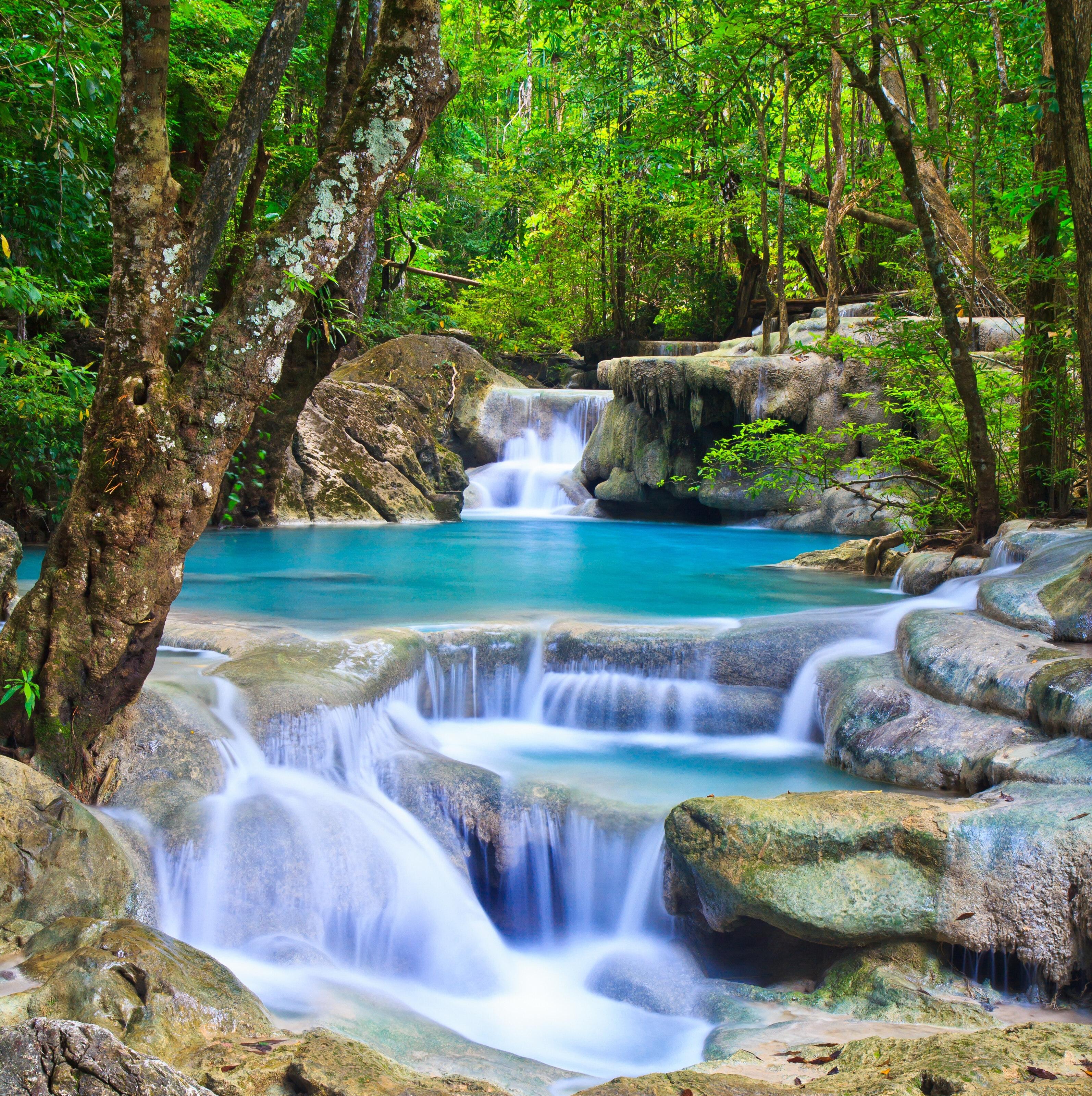 3188x3200 Thailand Waterfall Wall Mural Your Way