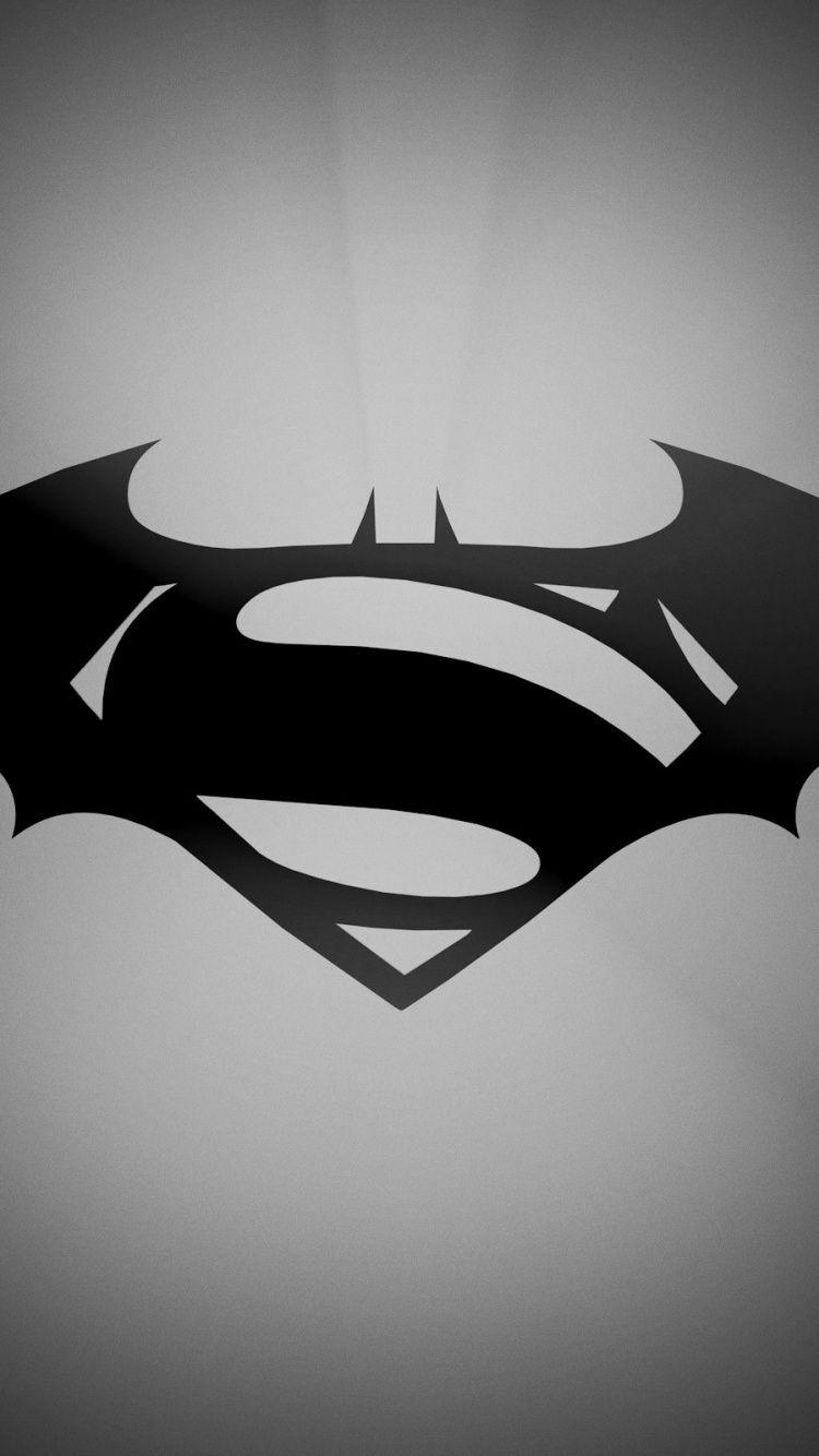 750x1334 Download 750x1334 Wallpaper Superman, Black and White, Film