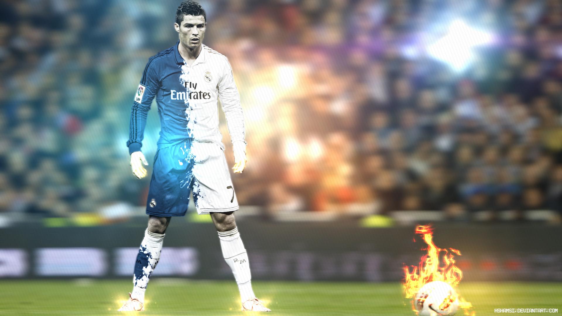 1920x1080 Download wallpaper football, star, form, Cristiano Ronaldo, Ronaldo, Fly Emirates, section sports in resolution 1920x1080