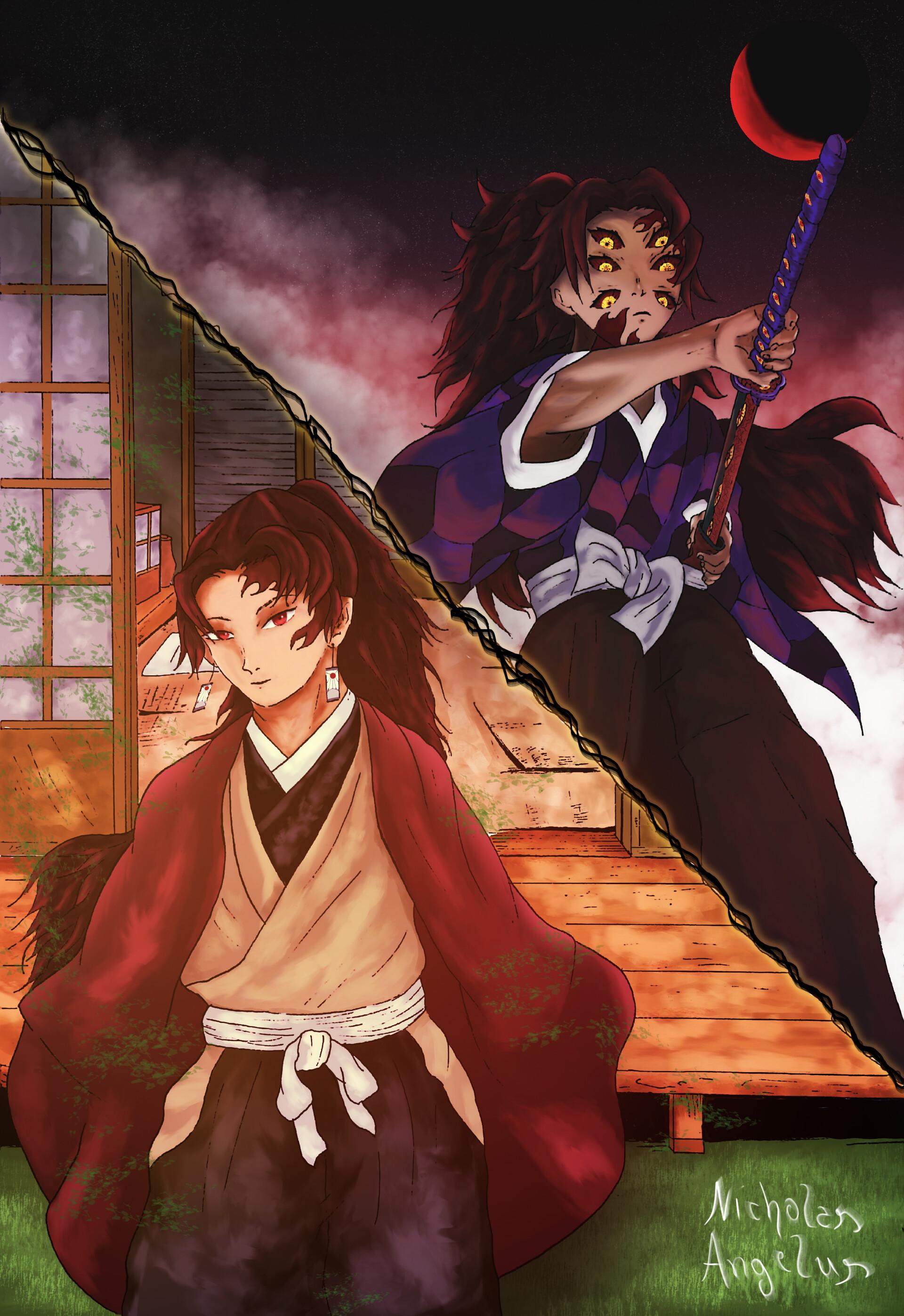 1920x2796 Yoriichi e Tsugikuni Michikatsu (Kimetsu No Yaiba)