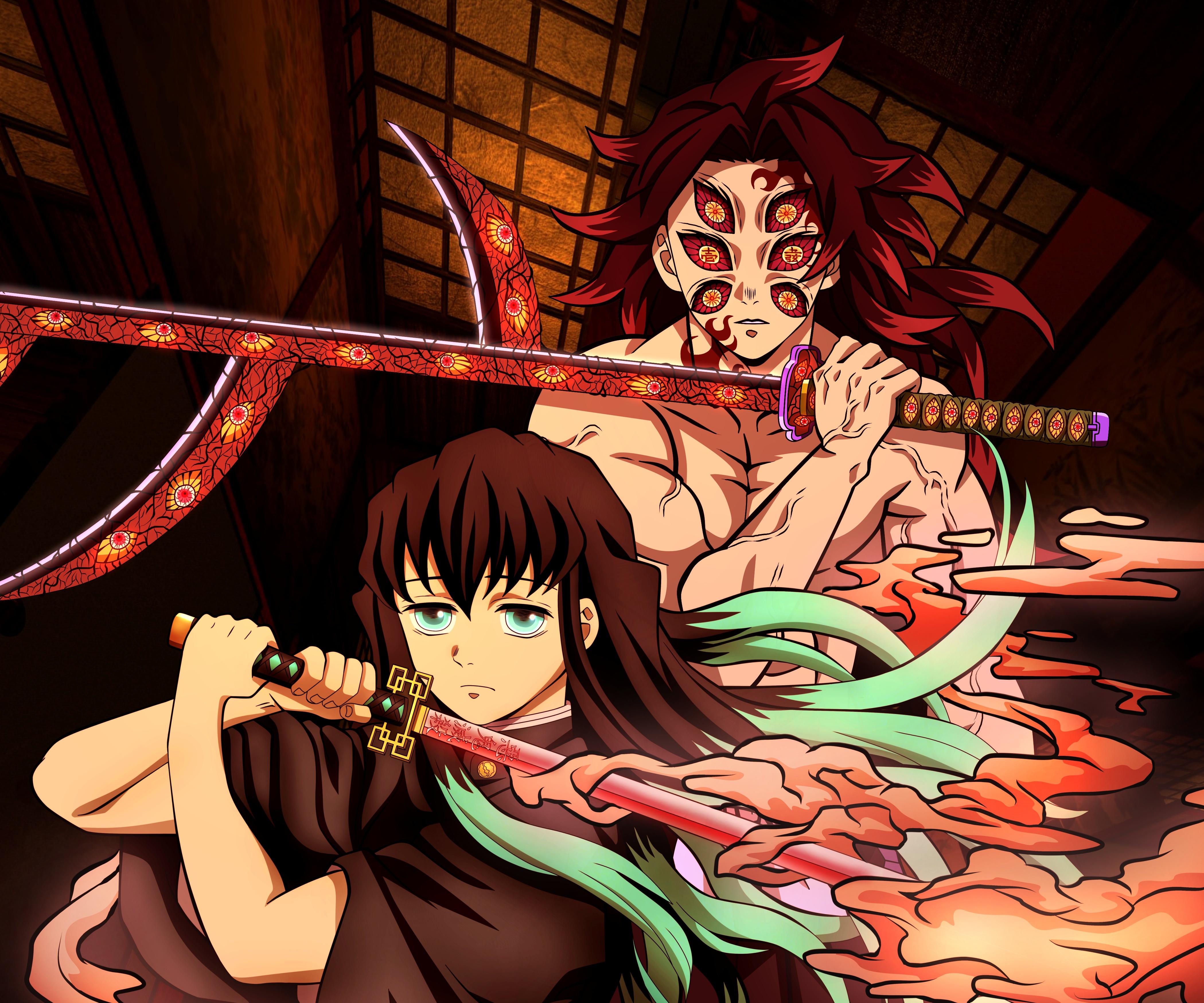 4198x3498 Demon Slayer: Kimetsu No Yaiba 4K, Muichiro Tokito, Kokushibo (Demon Slayer) Gallery HD Wallpaper
