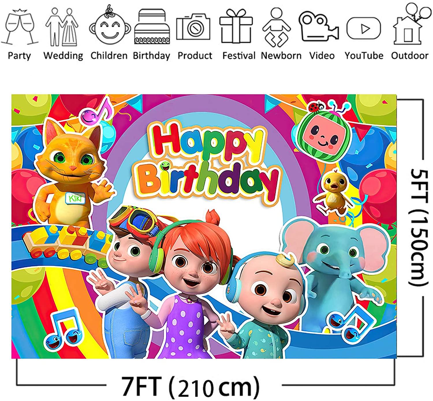 1500x1389 Cocomelon Happy Birthday Wallpaper