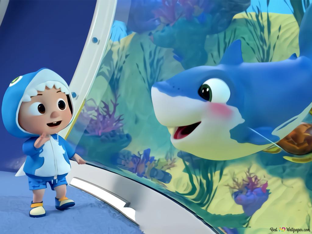 1024x768 Cocomelon Baby Shark HD wallpaper download