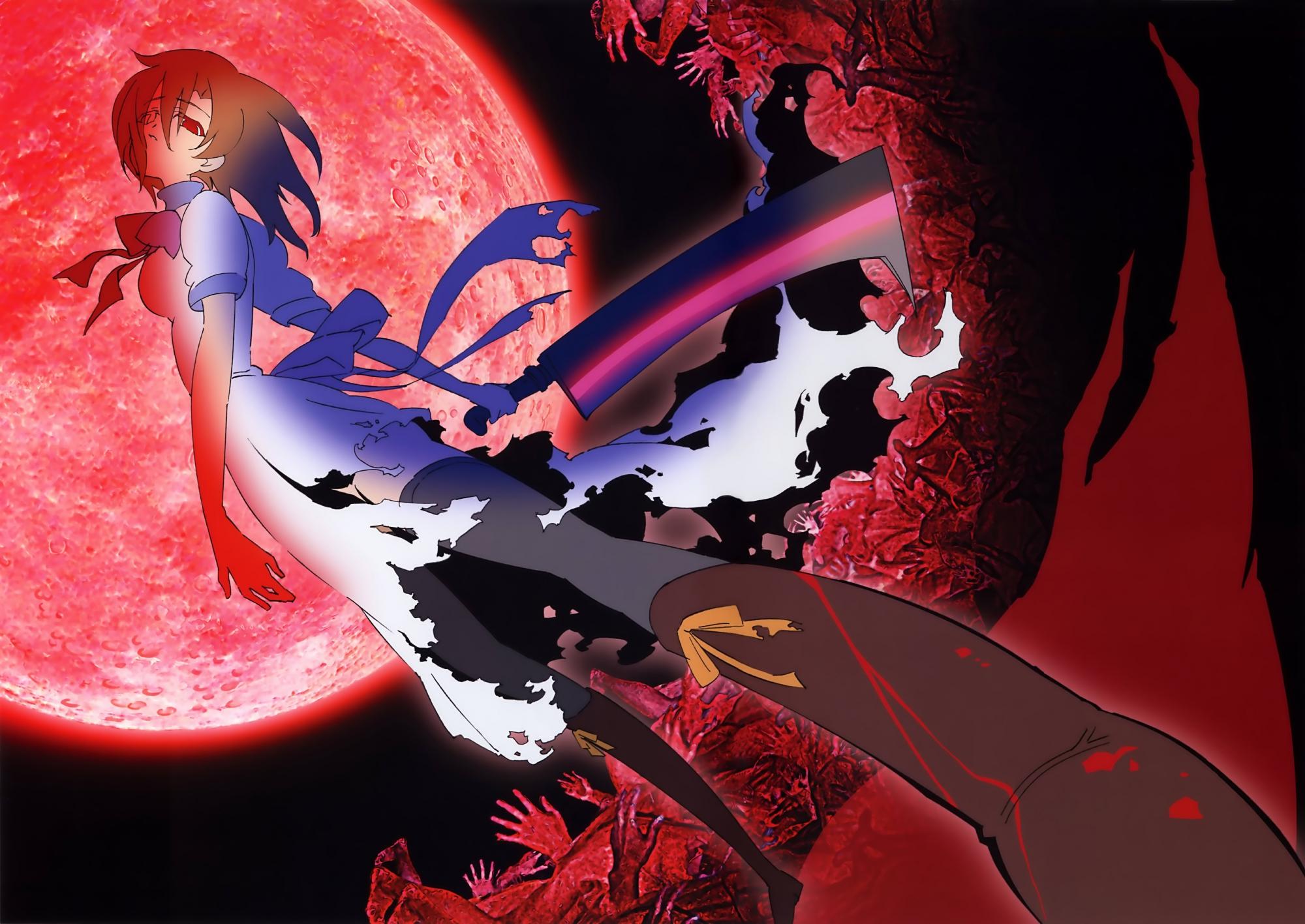 2000x1417 higurashi no naku koro ni moon ryuuguu rena. konachan.com.com Anime Wallpaper