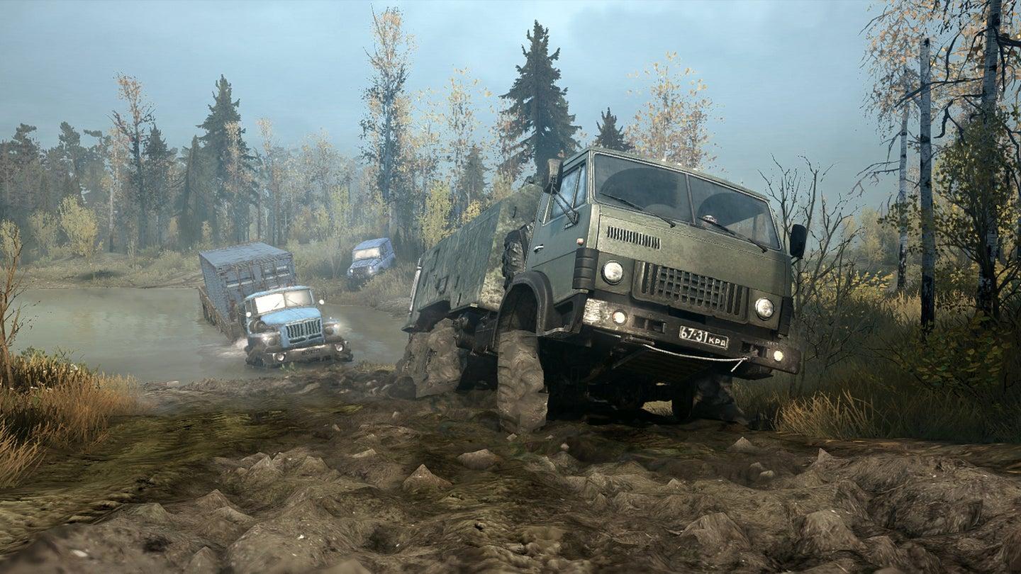 1440x810 for New Spintires: Mudrunner Game Looks Like Down and Dirty Fun