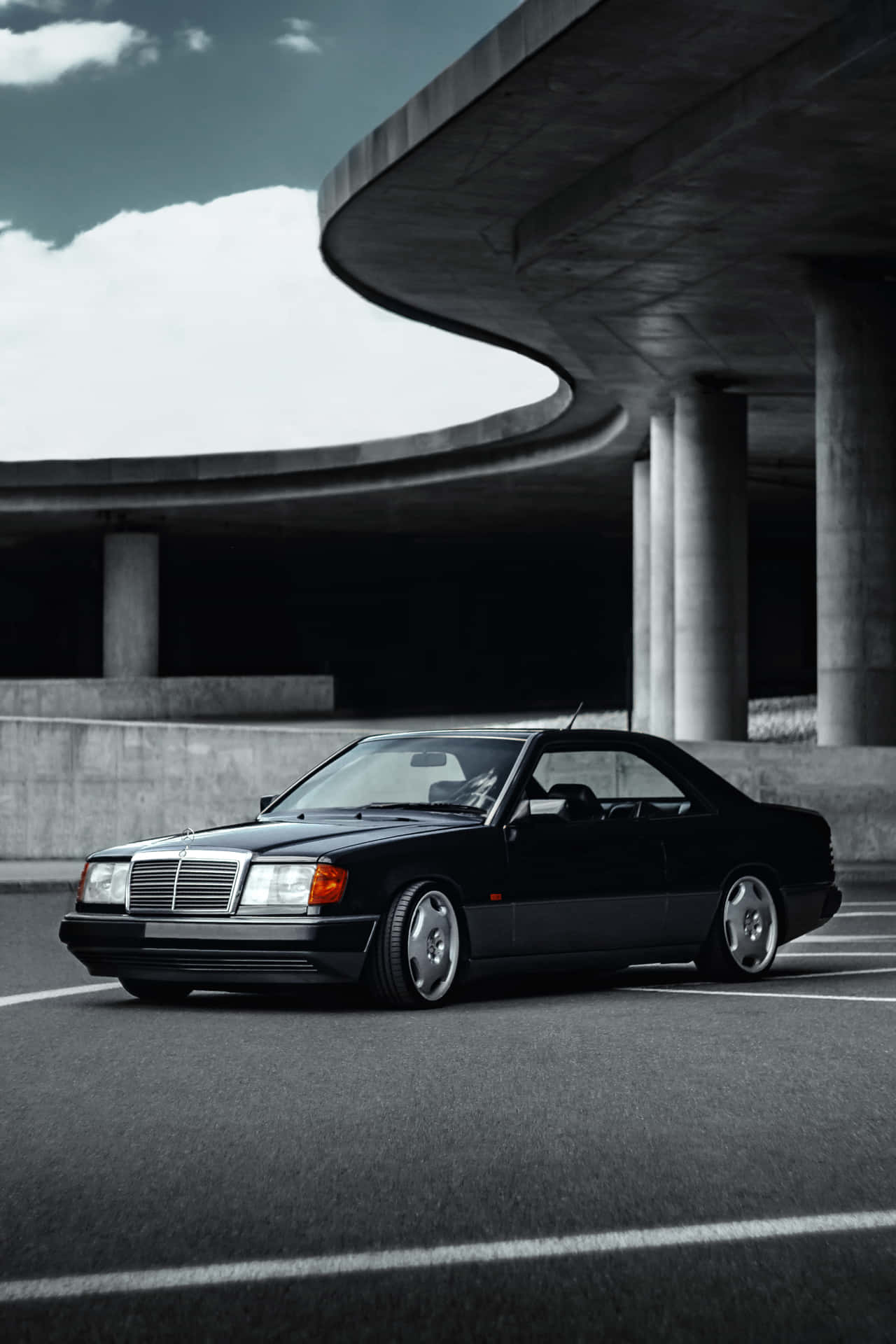 1280x1920 Download Classic Mercedes, A Car For Those Who Appreciate Timeless Beauty. Wallpaper