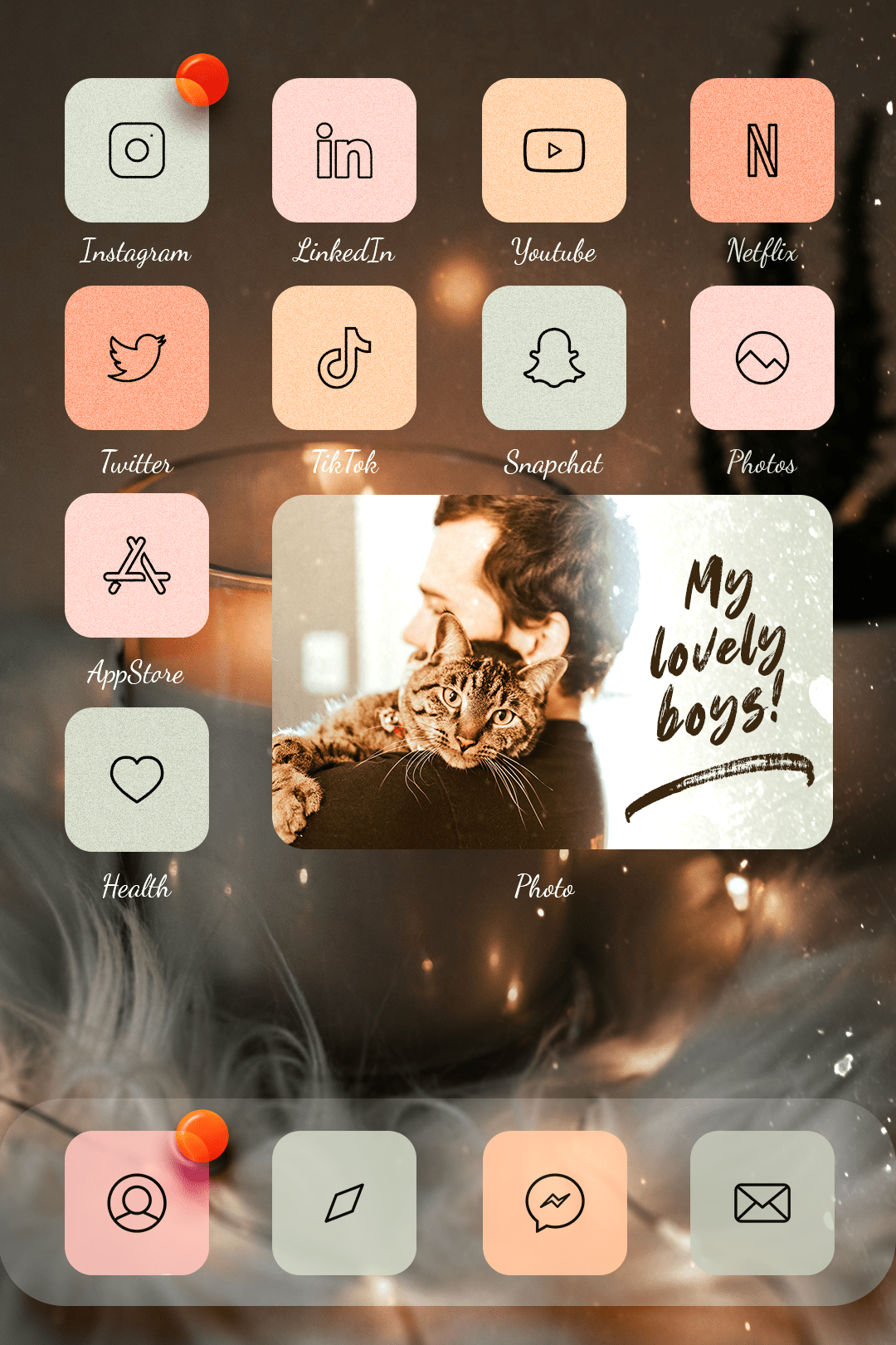 icons and wallpaper widgets