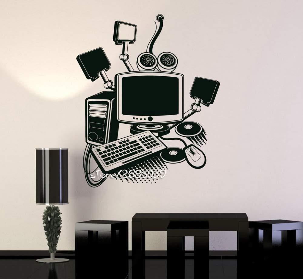 1000x923 Buy Generic Computer Art Gamer Vinyl Wall Stickers Play Room Pc Kids Sticker DIY Self Sdhesive Wallpaper Perfect Quality Wall Tattoo Sa923: Gray, 82X102Cm Online At Low Prices In India