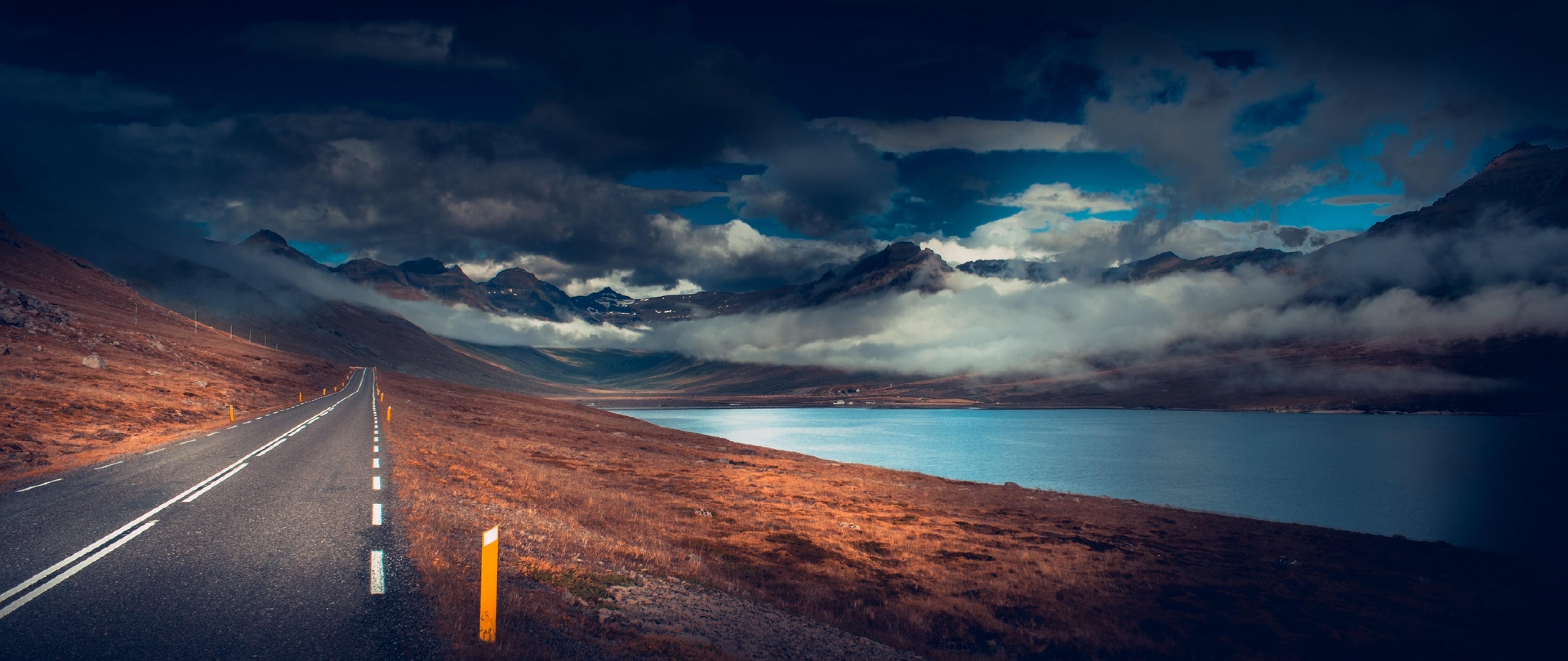 5120x2160 Cloudy day on the road HD Wallpaper 4K Ultra HD Wide TV
