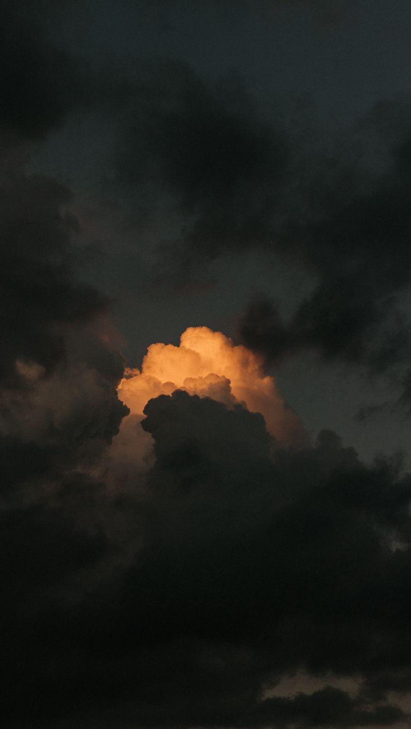 800x1420 Download Wallpaper 800x1420 Clouds, Sky, Cloudy, Dark, Weather Iphone Se 5s 5c 5 For Parallax HD Background