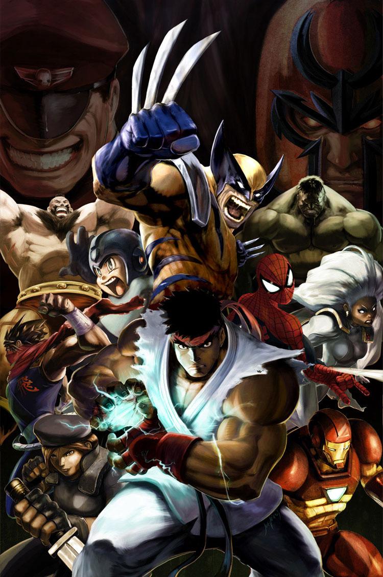 750x1130 Promotional Poster Art vs Capcom 2 (2009) Art Gallery