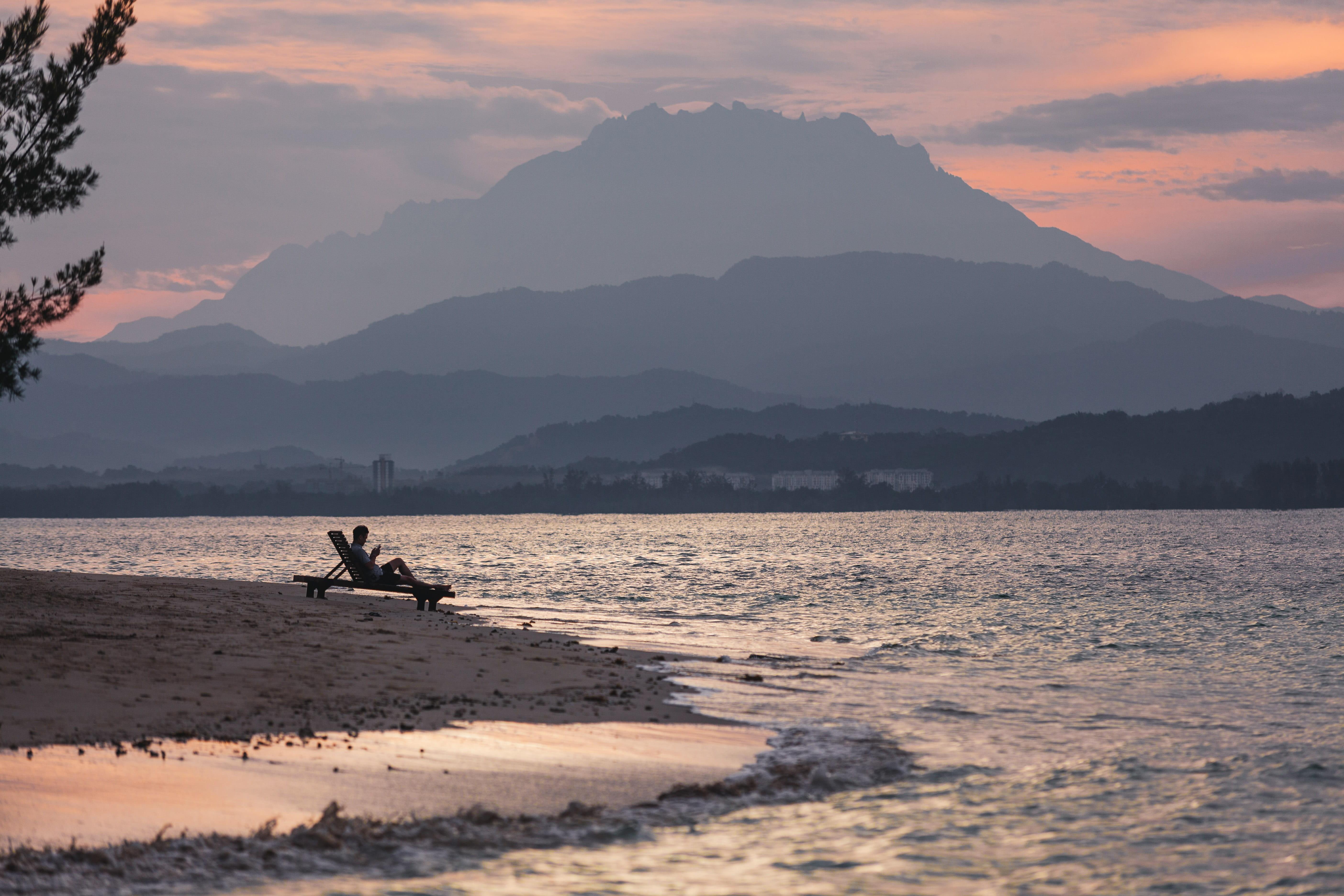 5616x3744 Wallpaper / land, sky, travel, water, scenics, cloud, mountain range, beauty in nature, lifestyles, two people, alone, sunrise, mountain, summer, sabah free download