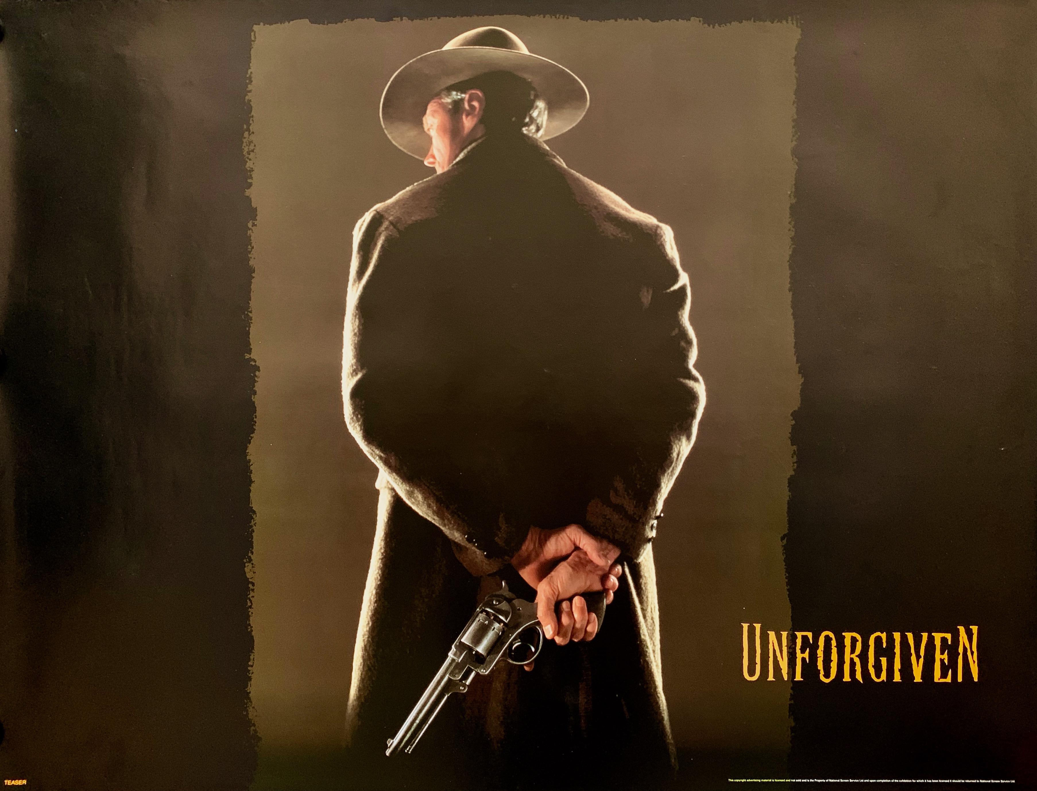 3612x2757 Original Unforgiven Movie Poster Eastwood