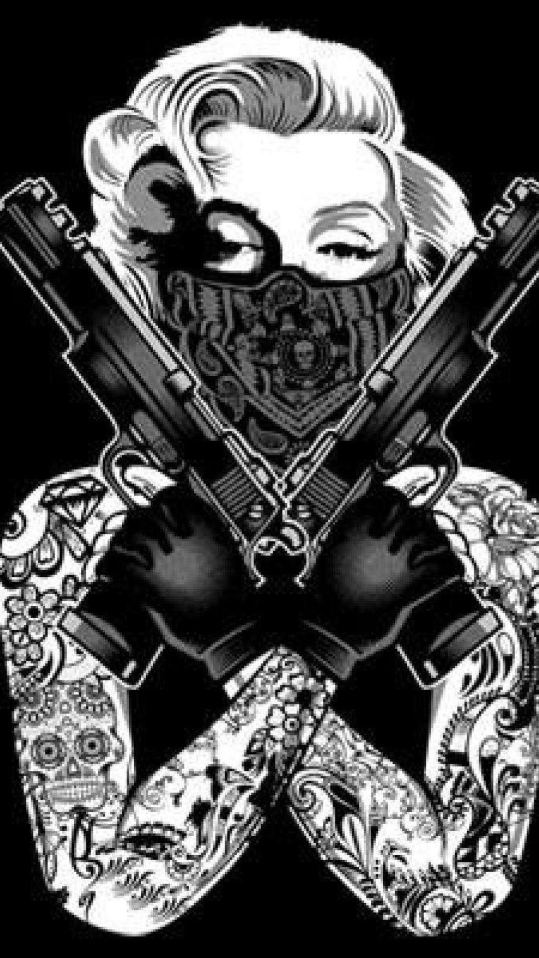 1080x1920 Gangster Girl Wallpaper