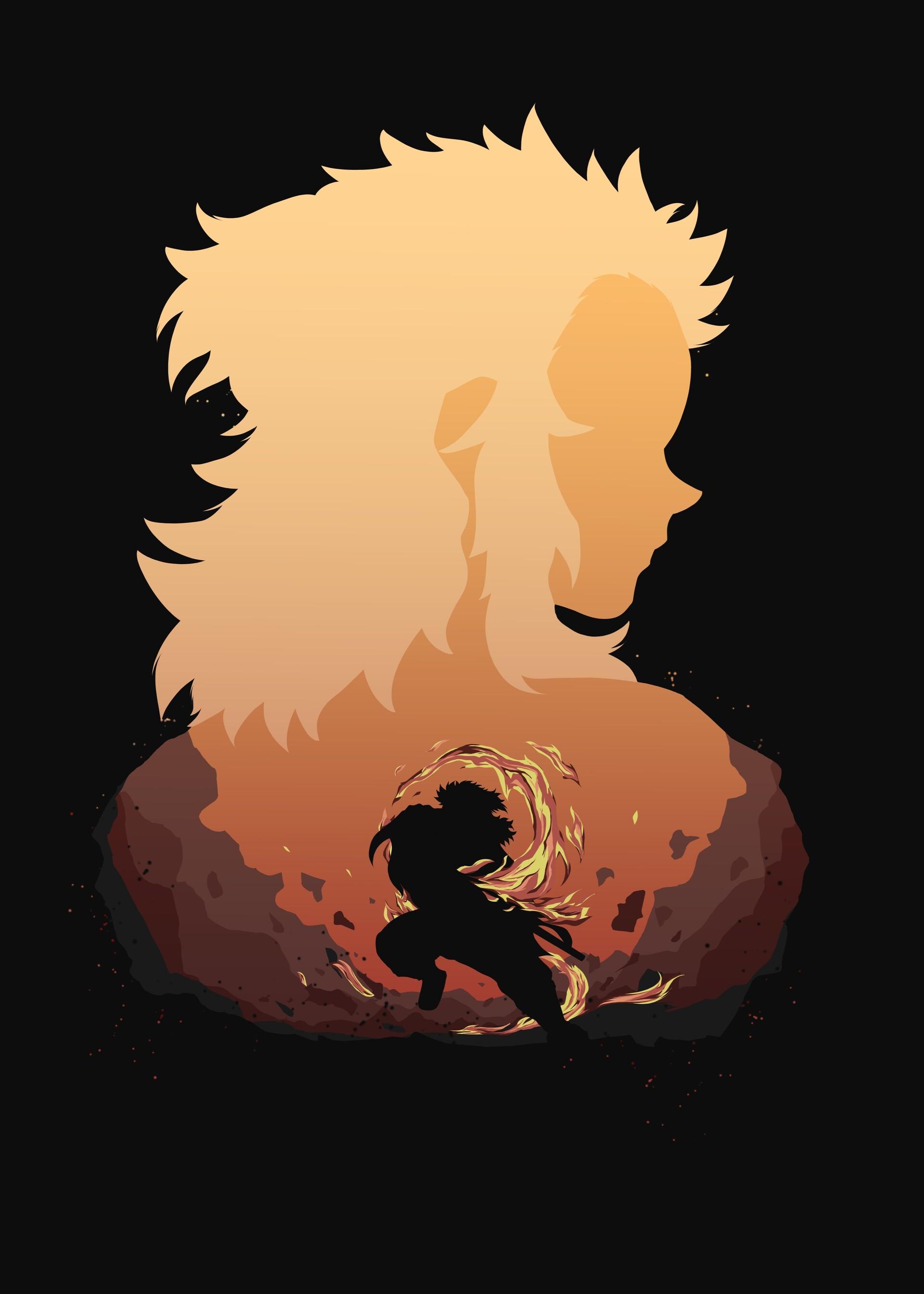 1920x2688 Rengoku demon slayer