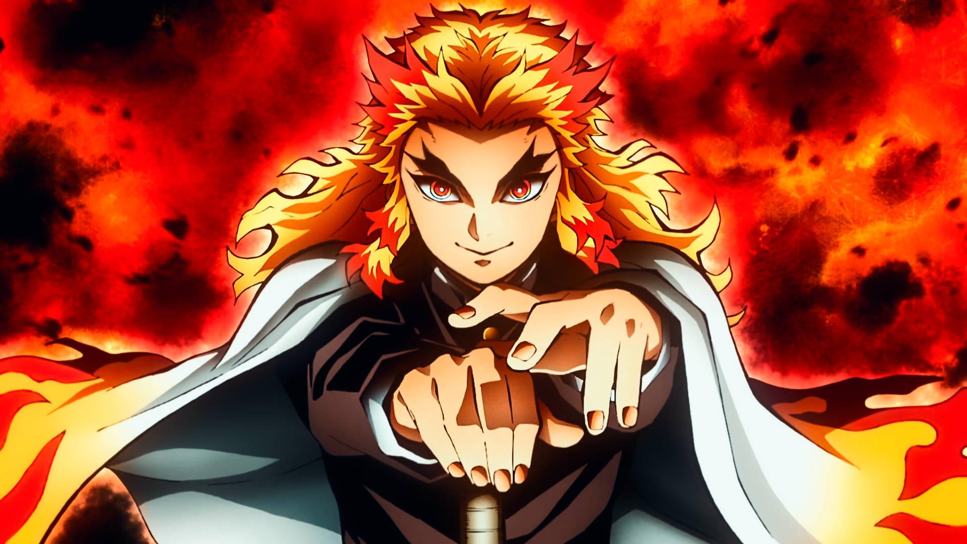 1920x1080 Kyojuro Rengoku Wallpaper