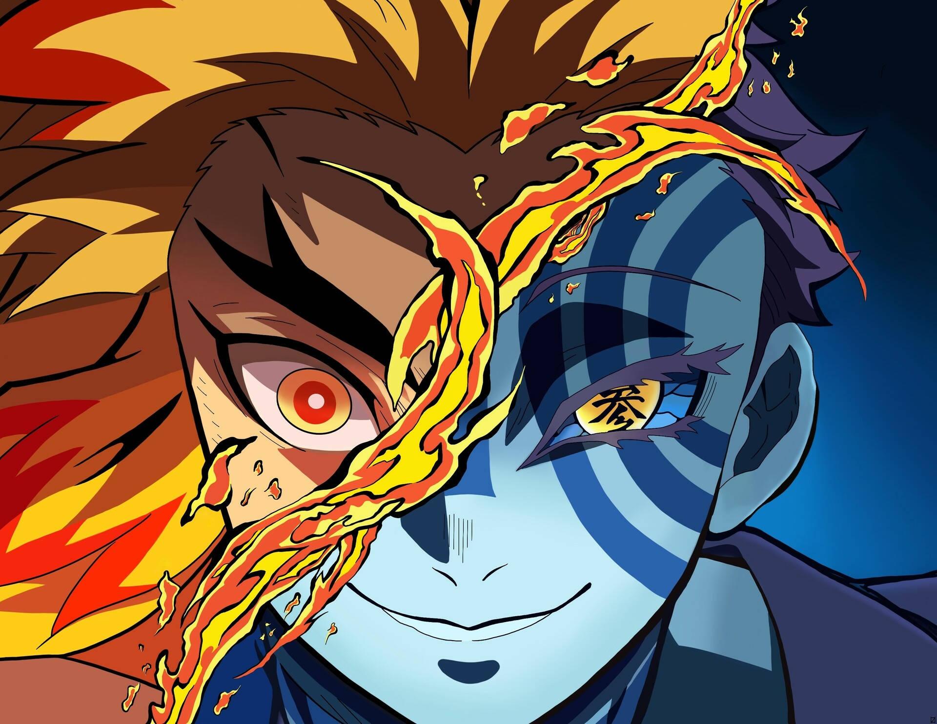 1920x1484 Download Demon Slayer Akaza And Rengoku