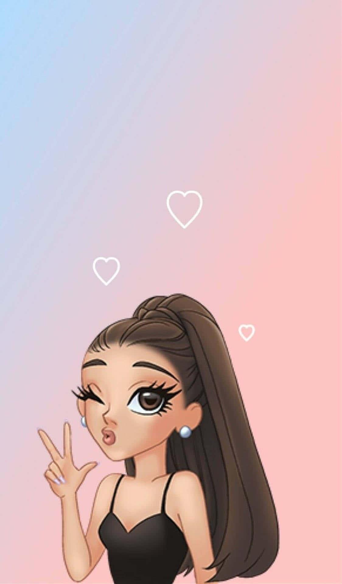 1124x1920 Download Cute Profile Anime Girl Ariana Grande Picture