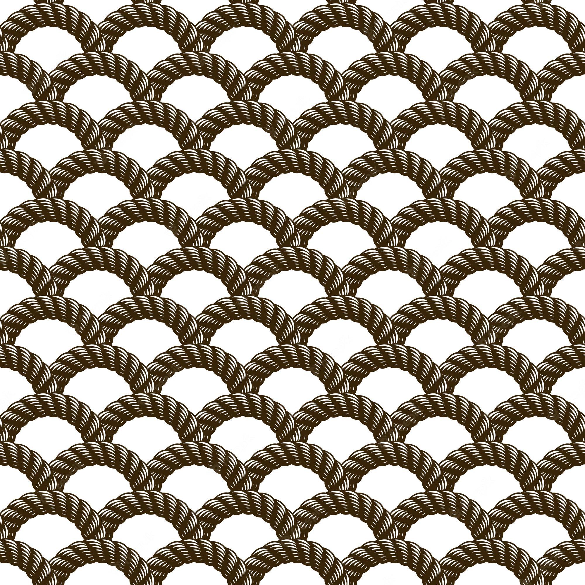2000x2000 Premium Vector. Rope seamless pattern, trendy vector wallpaper background. weaving or fishing net macro detailed endless illustration. usable for fabric, wallpaper, wrapping, web and print