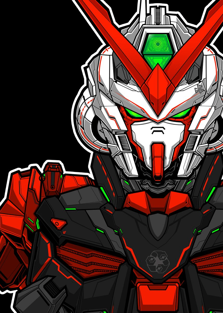857x1200 Red Frame Wallpaper