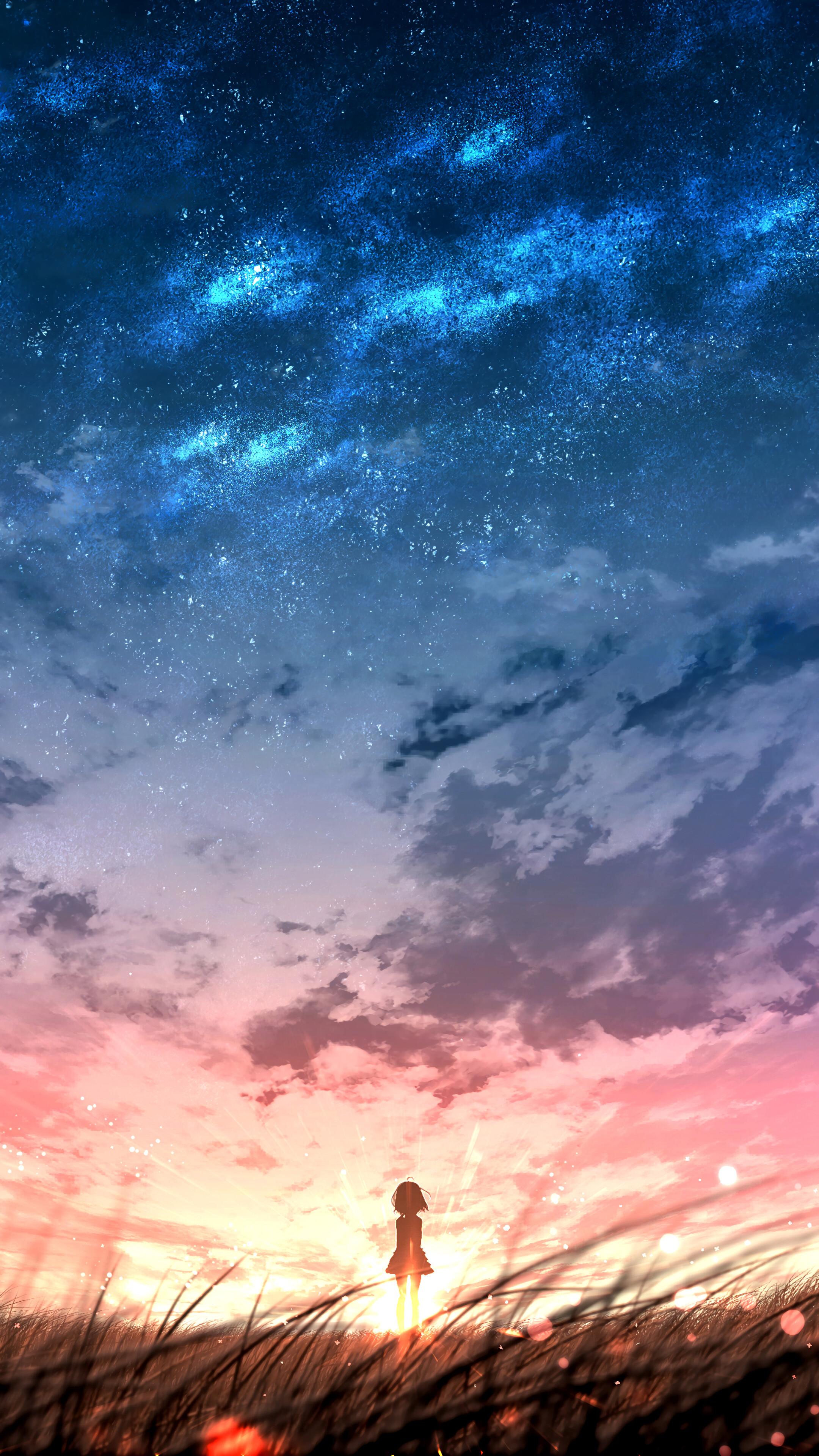 Anime Sky Phone Wallpapers - Top Free Anime Sky Phone Backgrounds ...