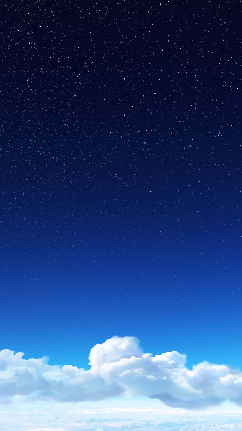844x1500 Anime Sky iPhone Wallpaper HD