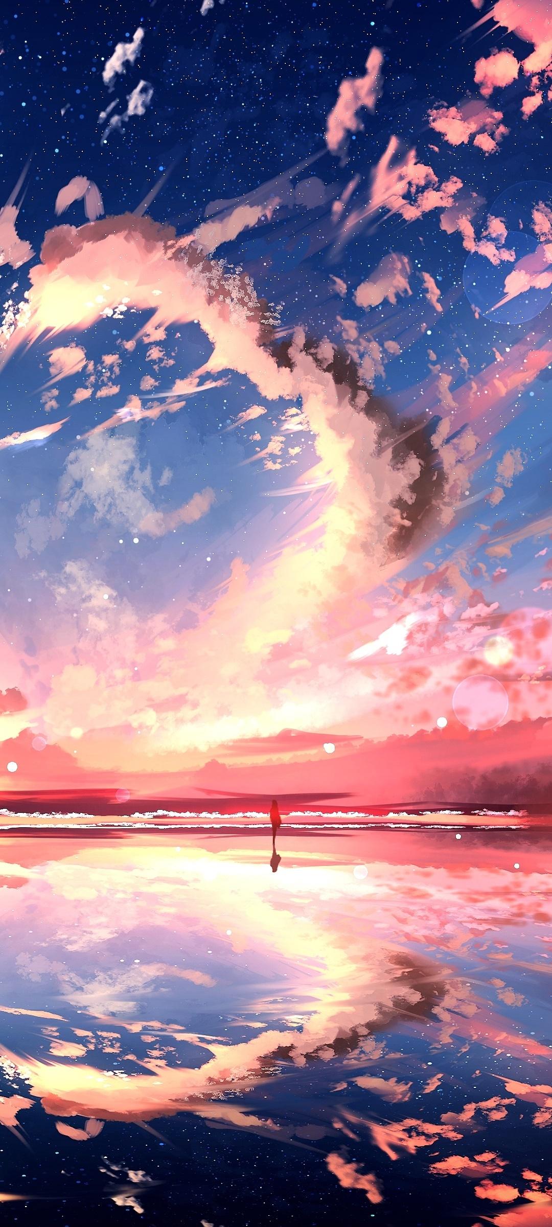 Anime Sky Phone Wallpapers - Top Free Anime Sky Phone Backgrounds ...