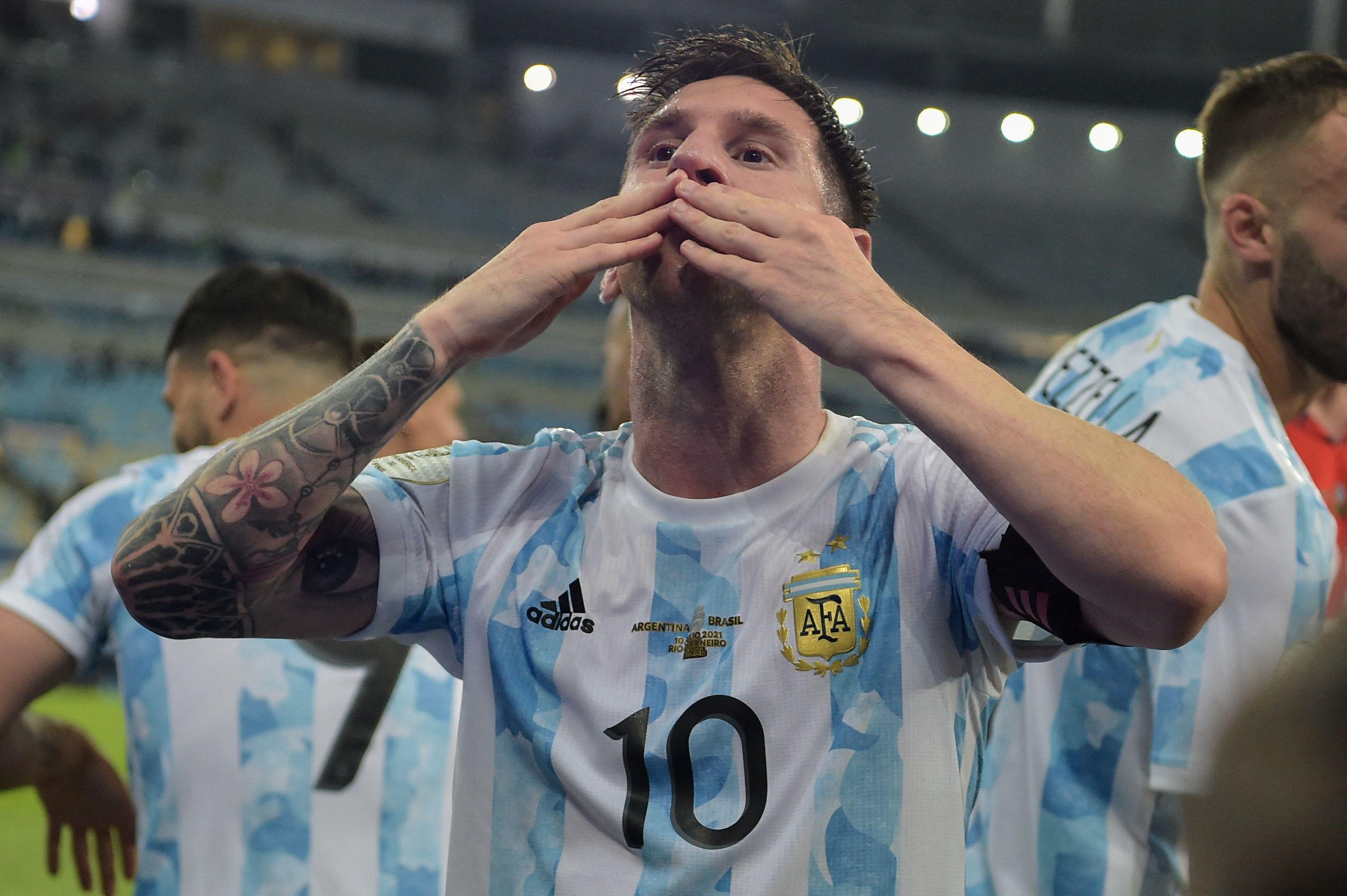 2849x1896 In pics: Lionel Messi celebrates Argentina's Copa America win