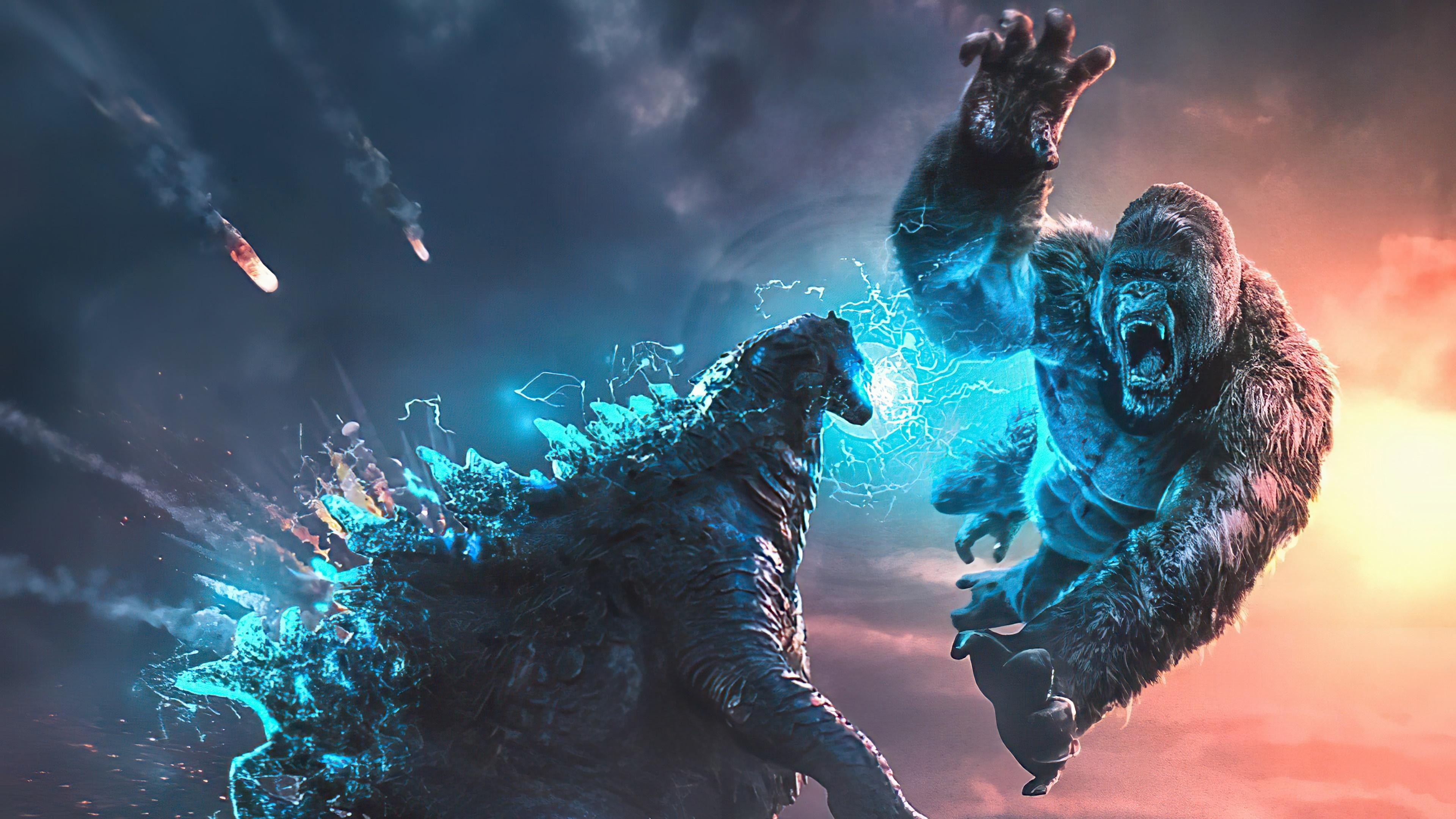 3840x2160 wallpaper, godzilla vs kong, fight, movie, 4k, HD Gallery HD Wallpaper