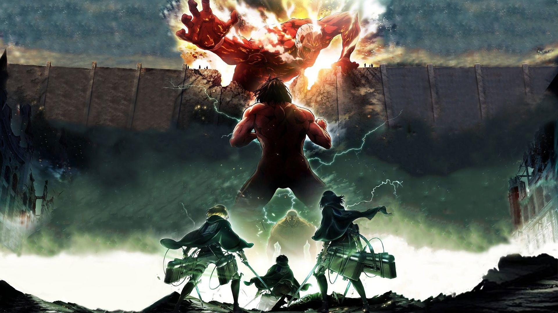 1920x1080 Desktop Wallpaper Attack On Titan, Anime, Fight, HD Image, Picture, Background, 70f4c6