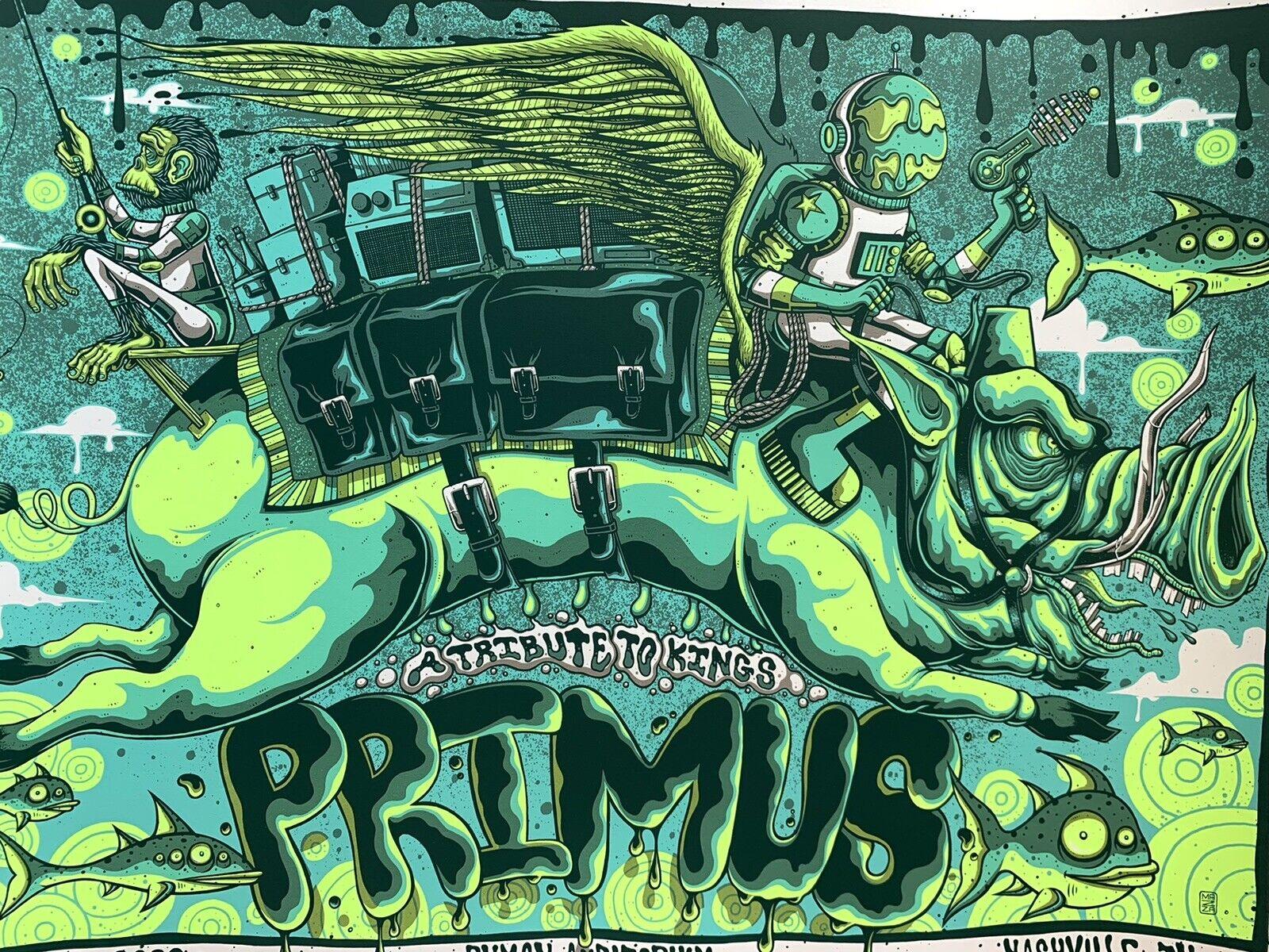 1600x1200 Primus Nashville Poster 2022 concert tour mazza art a tribute to kings ryman